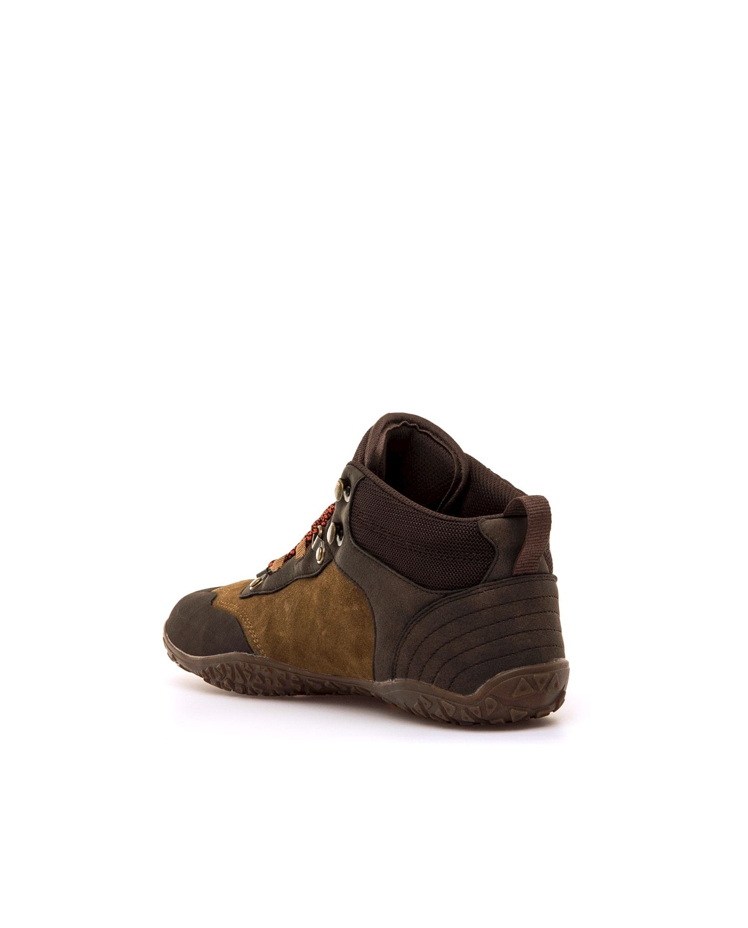 Sapatilhas Desportivas de Pele com Piso Vibram Castanho-4