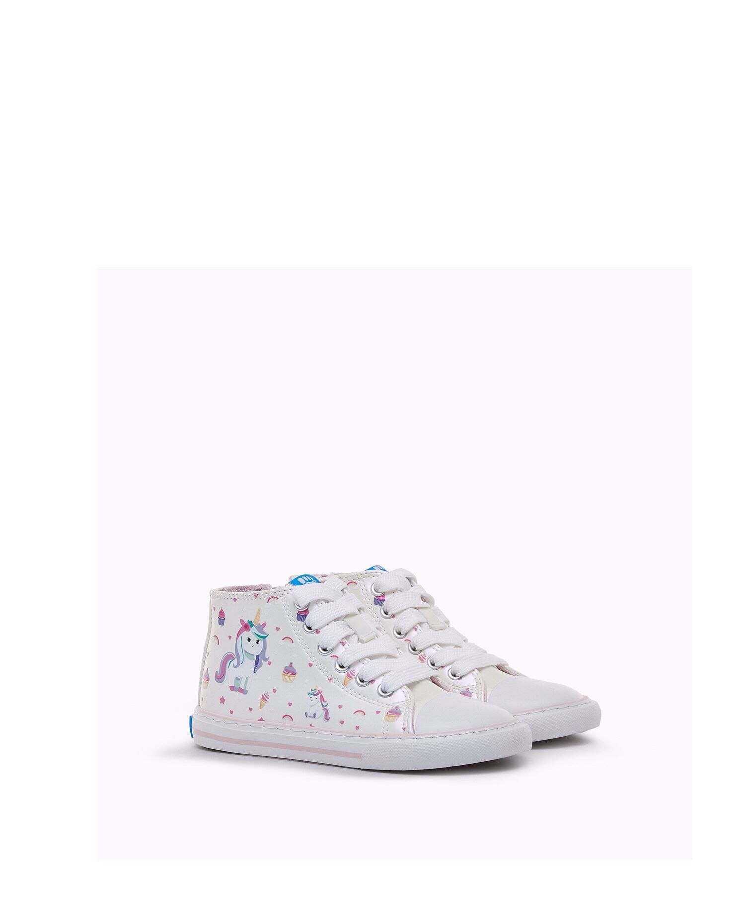 Sapatilhas Infantil Efeito Metalizado com Piso Barefoot Branco-4