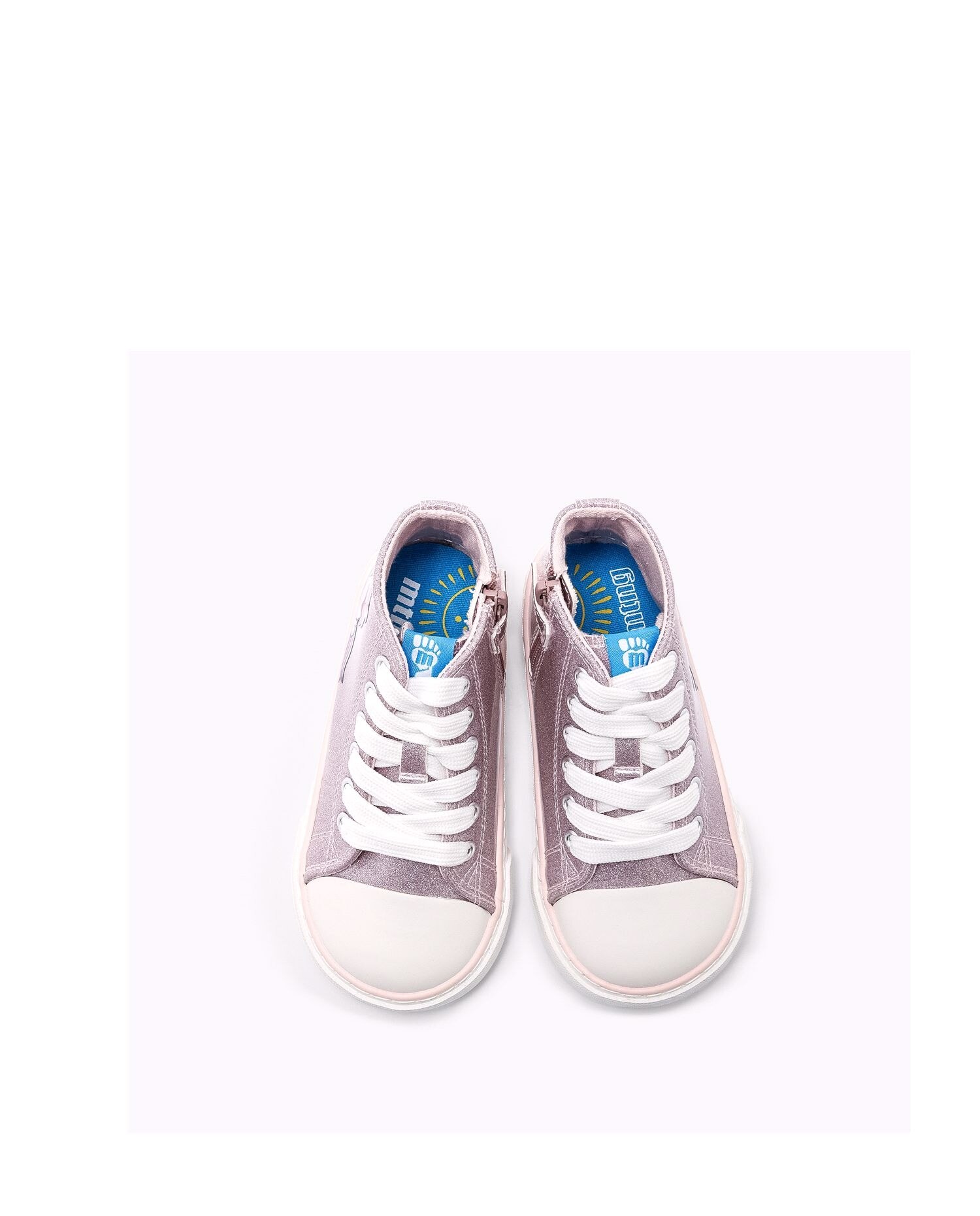 Sapatilhas Infantil Efeito Glitter com Piso Barefoot Rosa-2