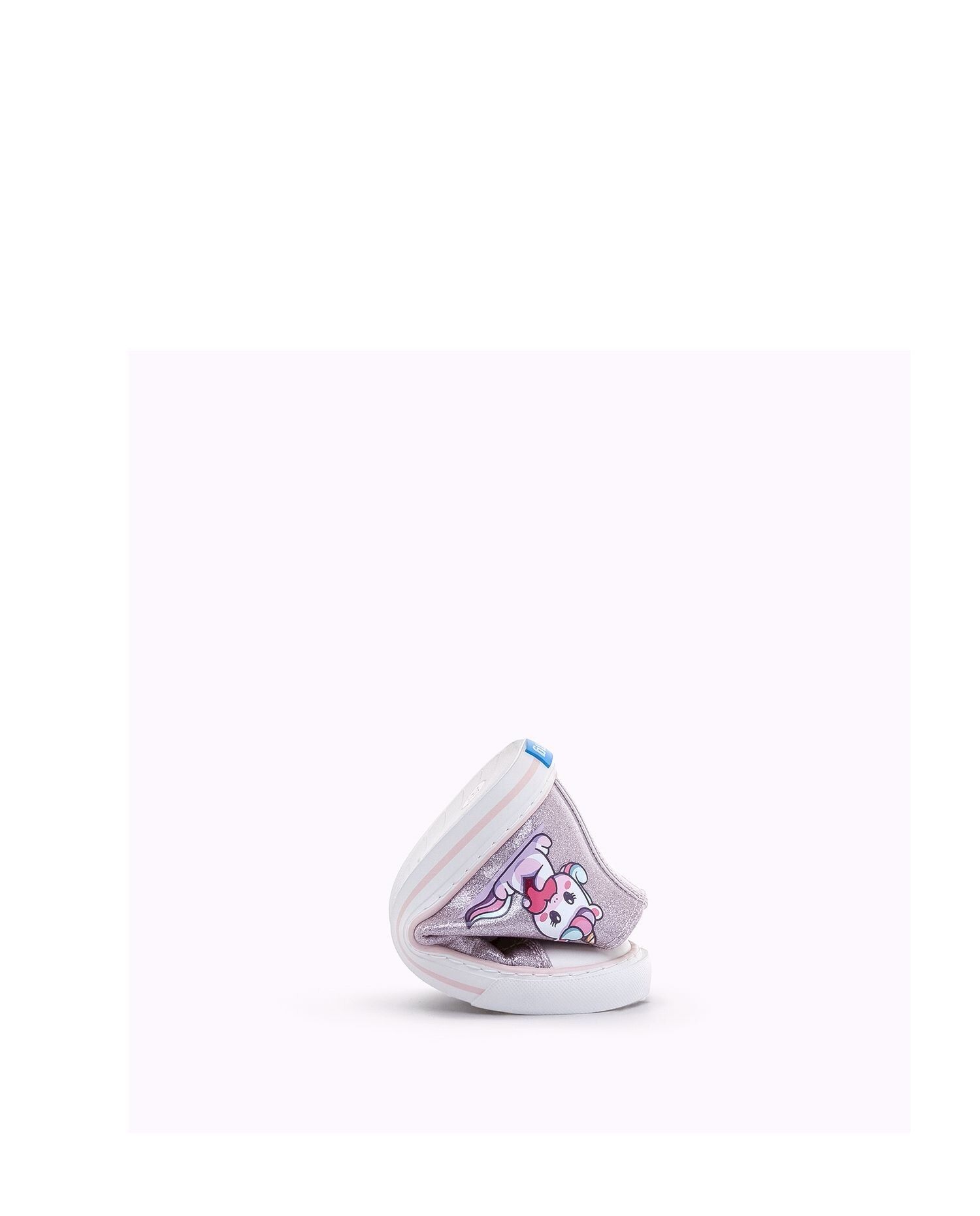Sapatilhas Infantil Efeito Glitter com Piso Barefoot Rosa-3