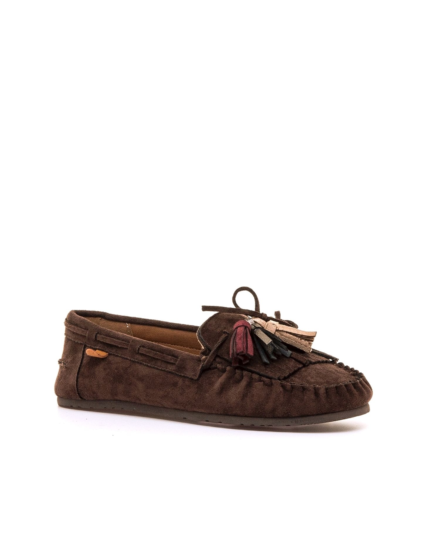 Mocassins com Piso Barefoot Castanho-2