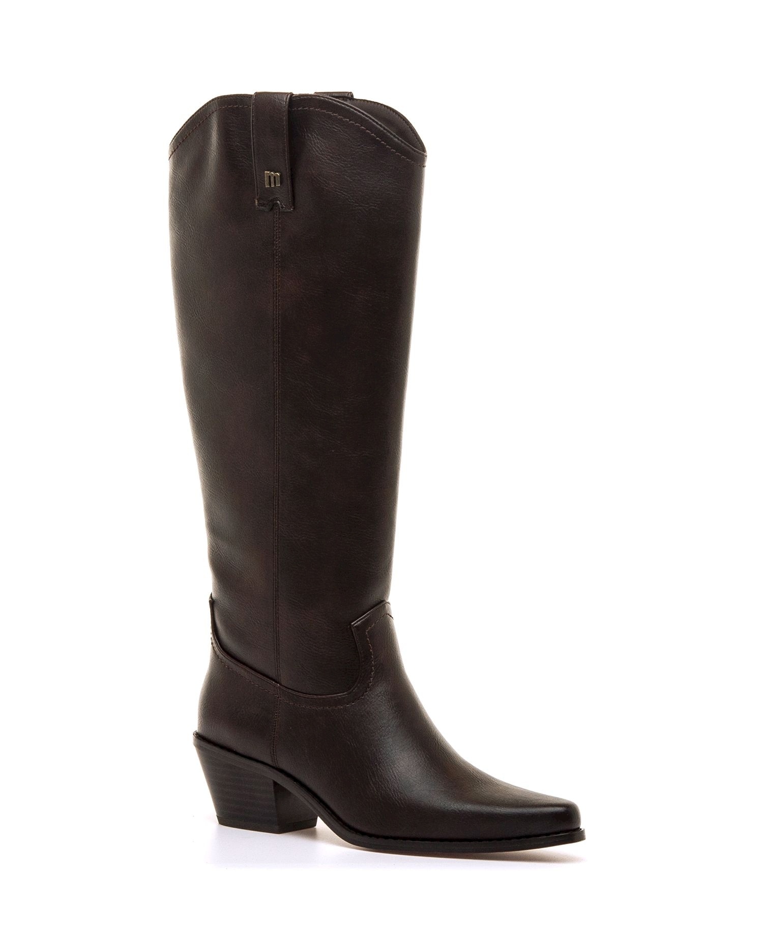 Botas Cowboy com Cano Largo Castanho-2