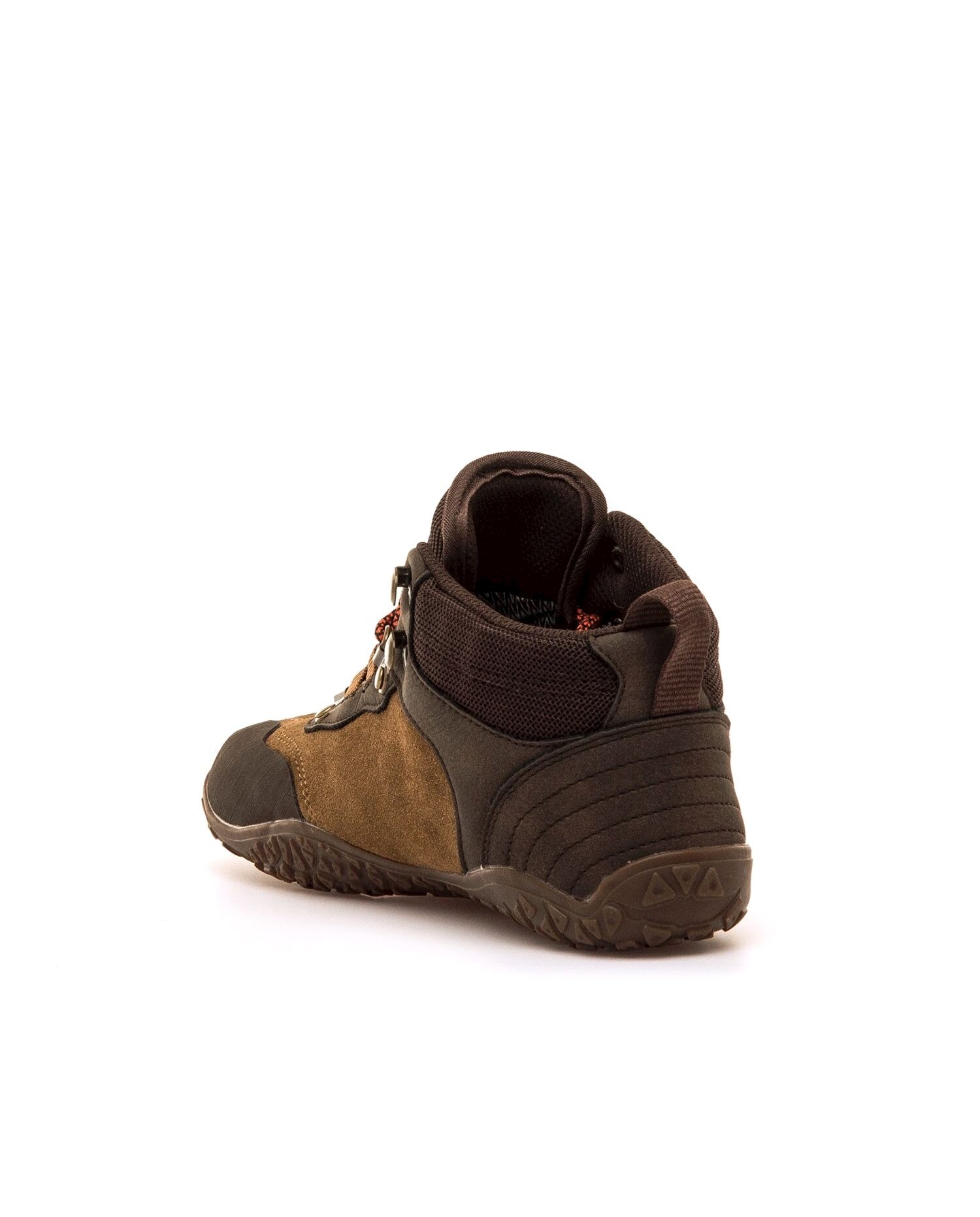 Sapatilhas Desportivas em Pele com Piso Vibram Castanho-4