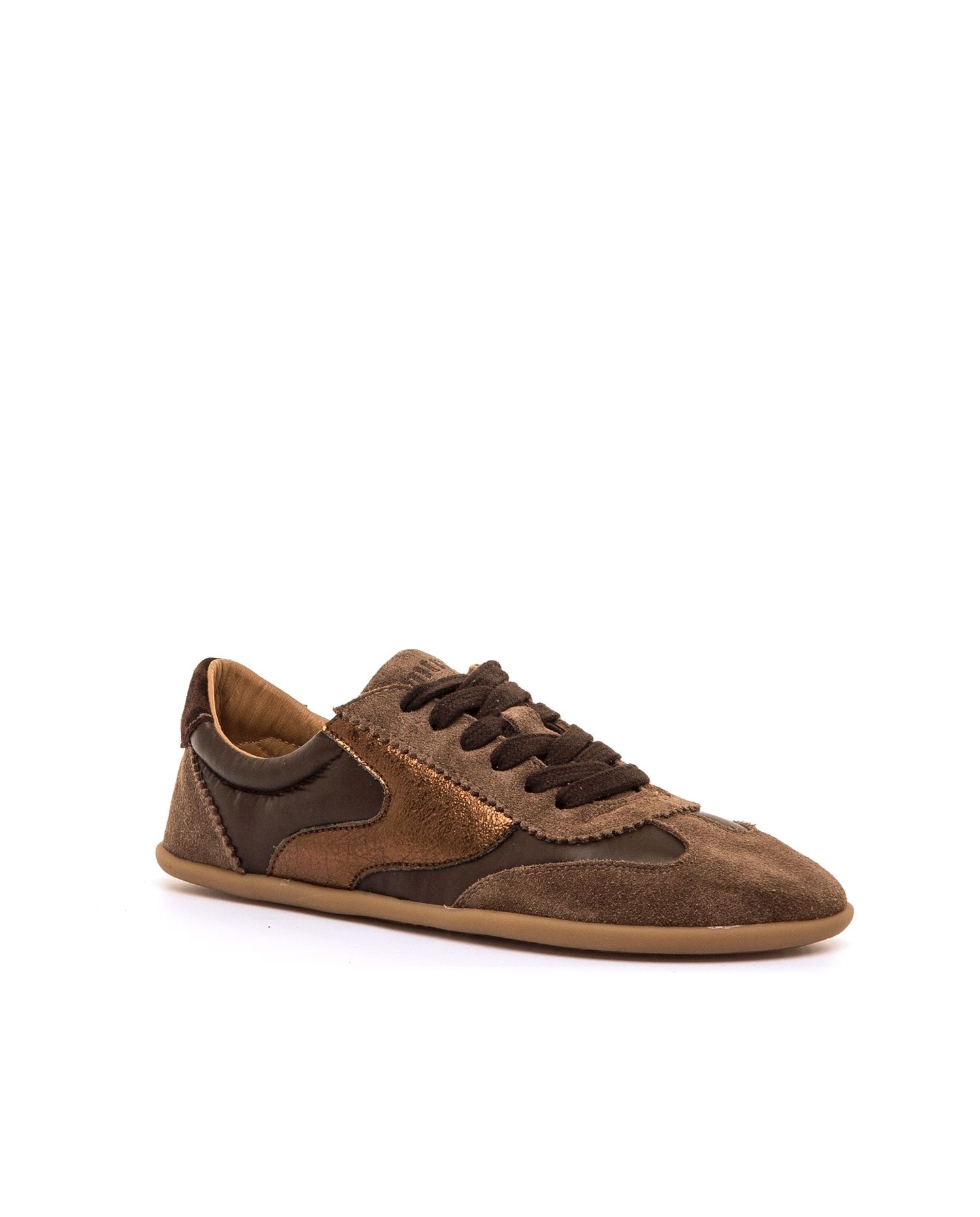 Sapatos Confortáveis com Piso Barefoot Estilo Sapatilha Bronze-2