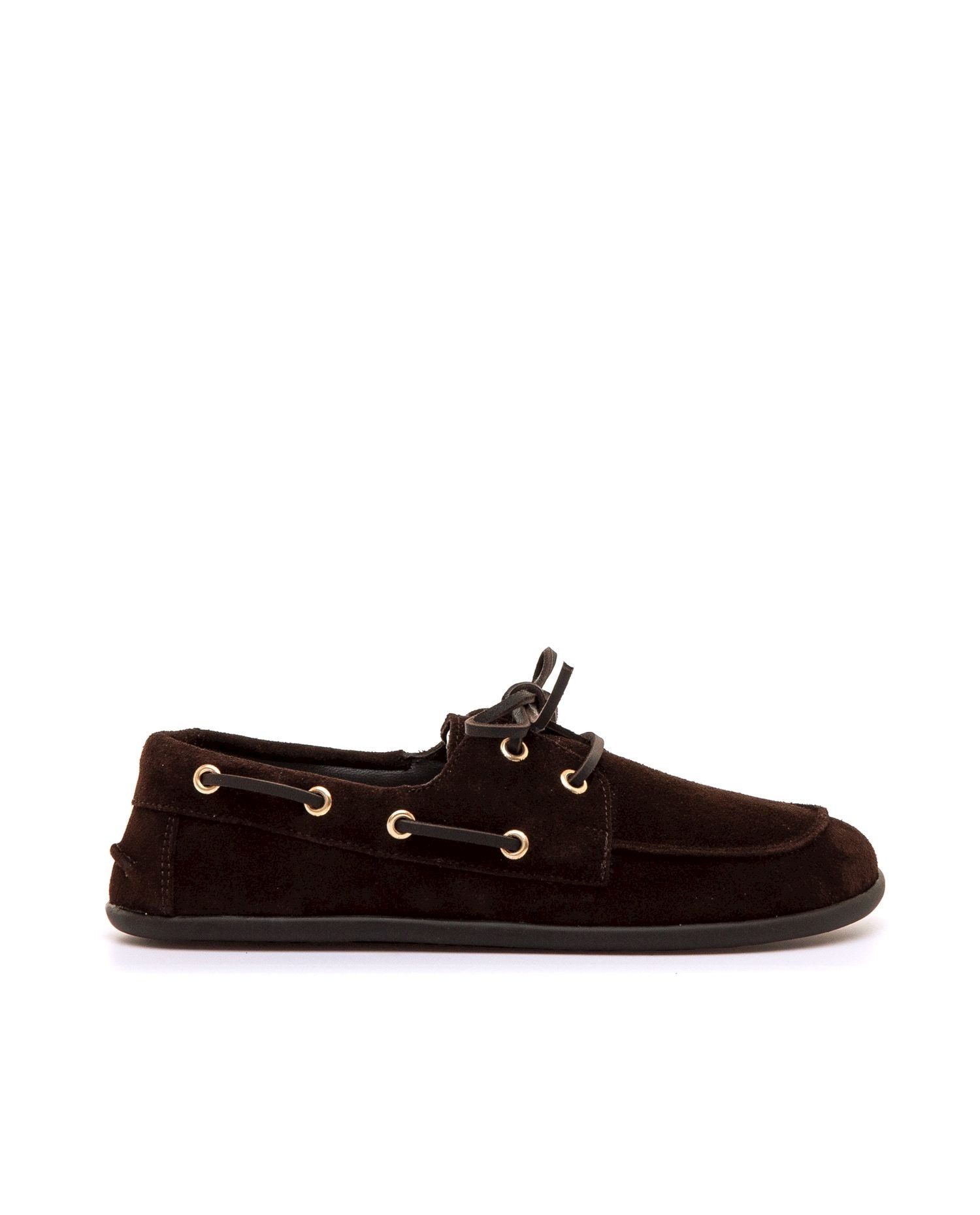 Imagem 0 de Sapatos Rasos com Piso Barefoot e Pele de Camurça