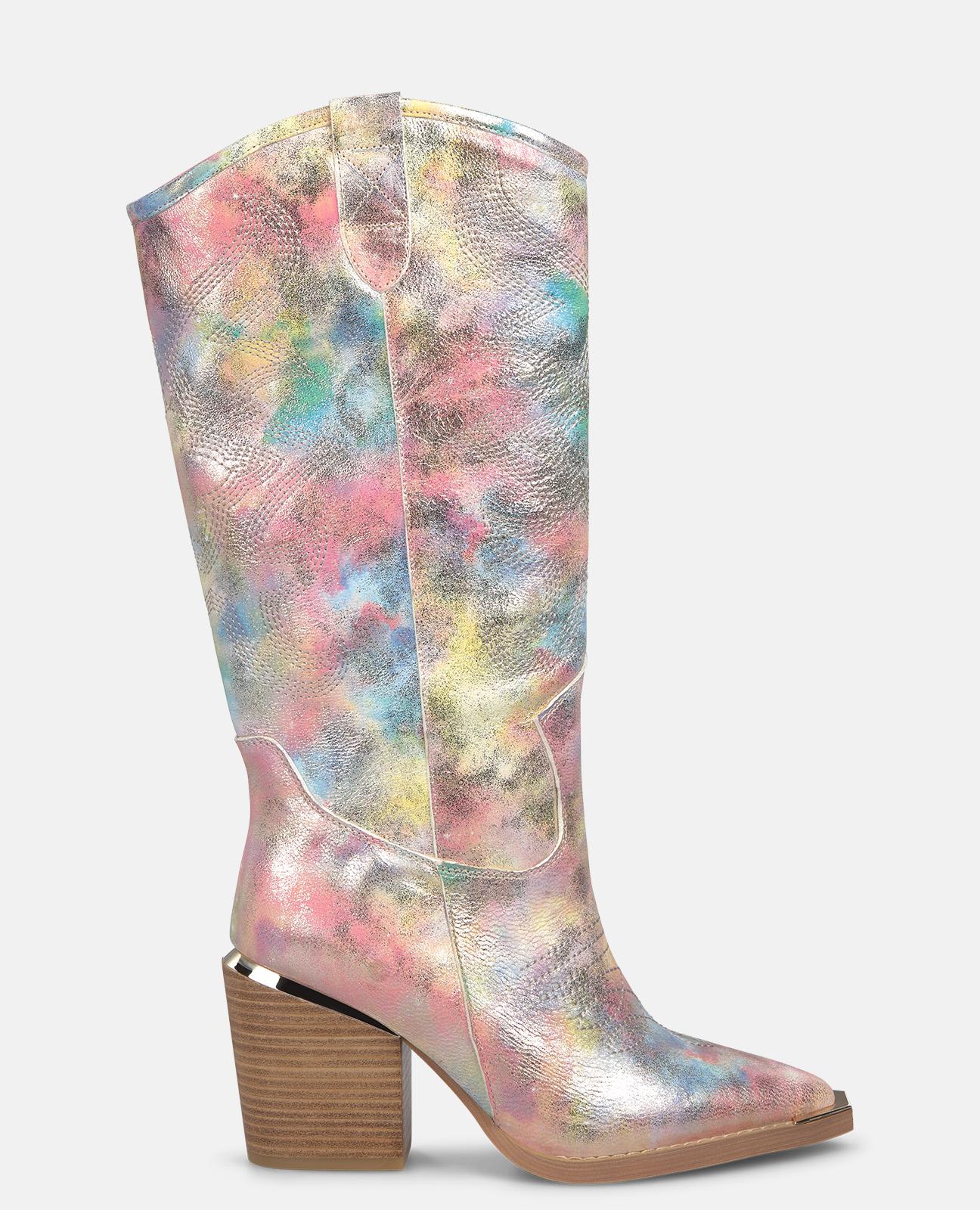 Imagem 0 de Botas Cowboy com Efeito Fantasia de Calce Fácil Mediante Pull On