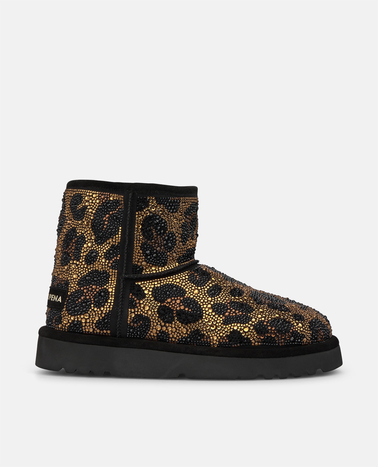 Imagem 0 de Botins Apreski com Pedraria Animal Print