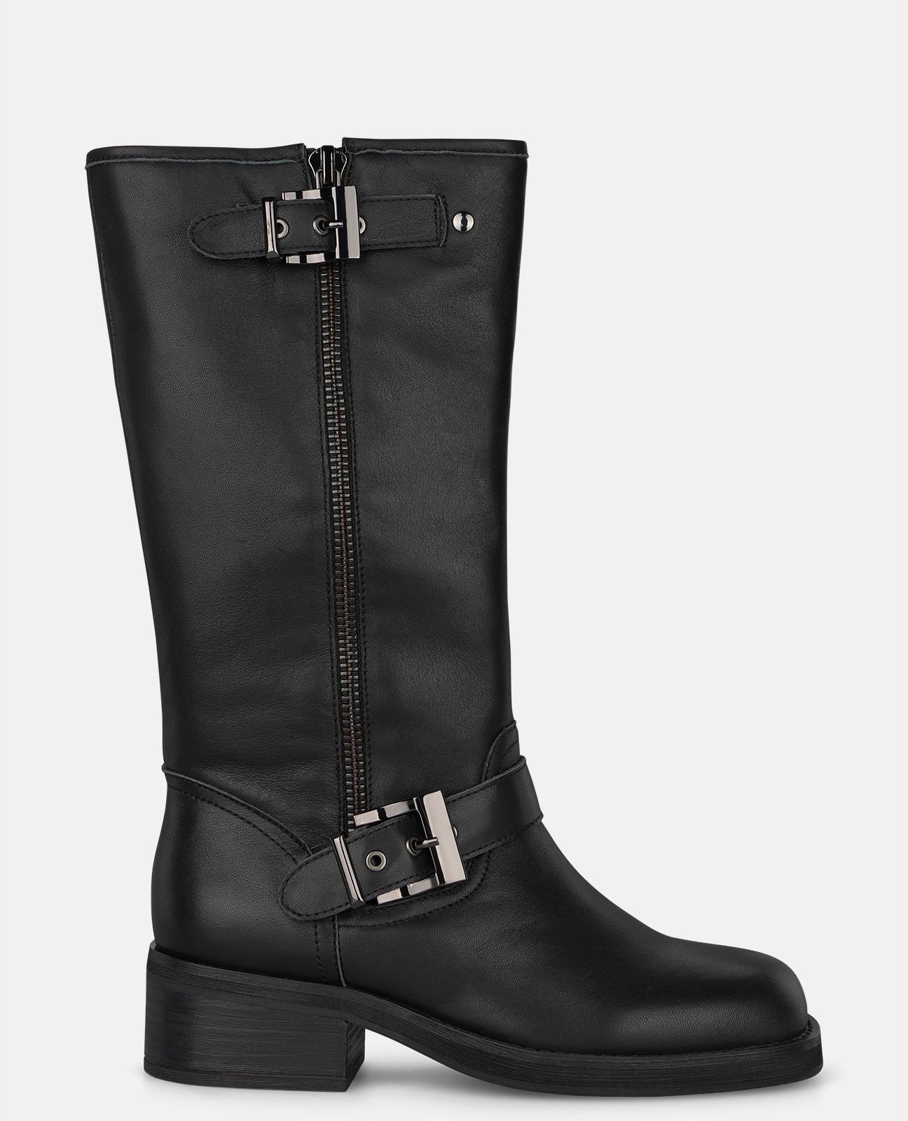 Imagem 0 de Botas Biker em Napa com Fecho Zip Lateral