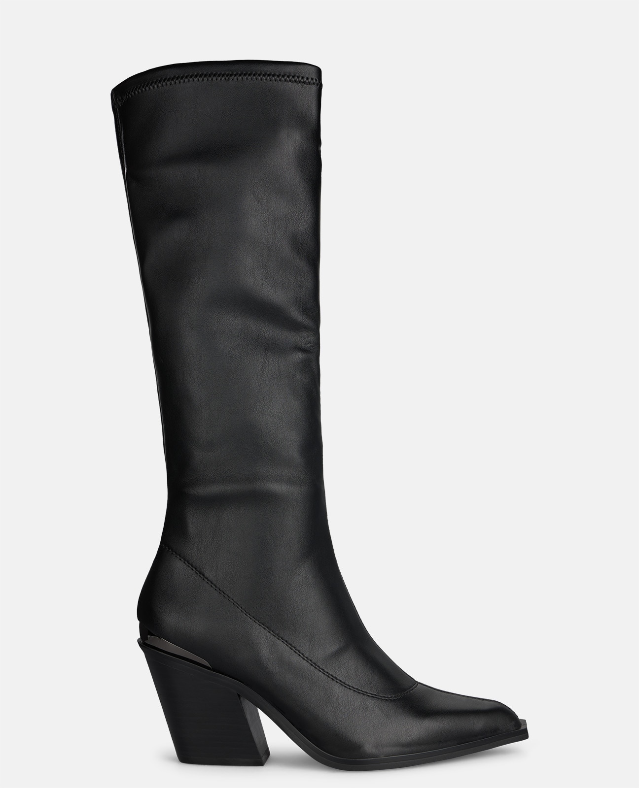 Imagem 0 de Botas Básicas de Cano Alto e Tacão Largo