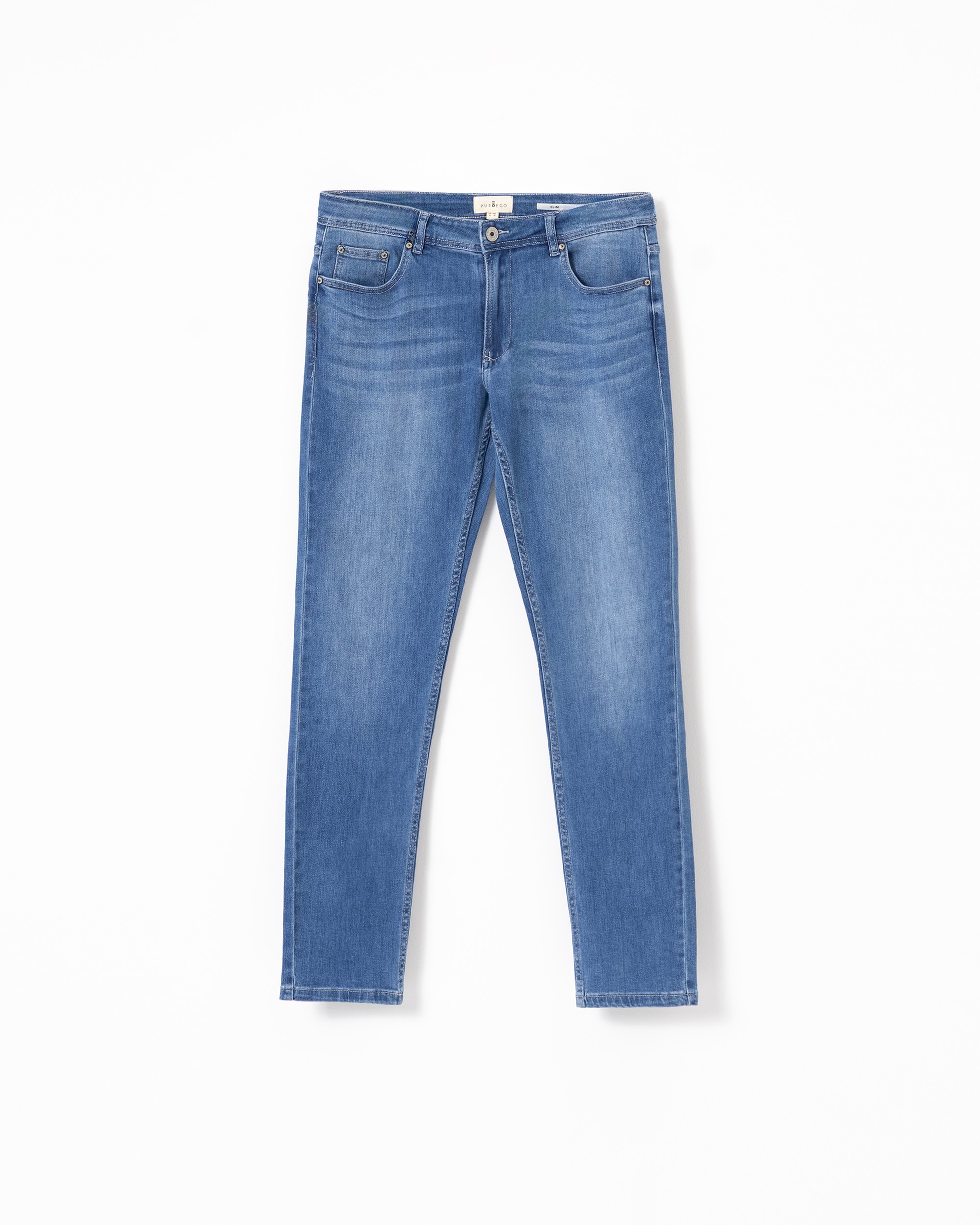 Jeans Slim Fit Azul-escuro Azul-escuro-5