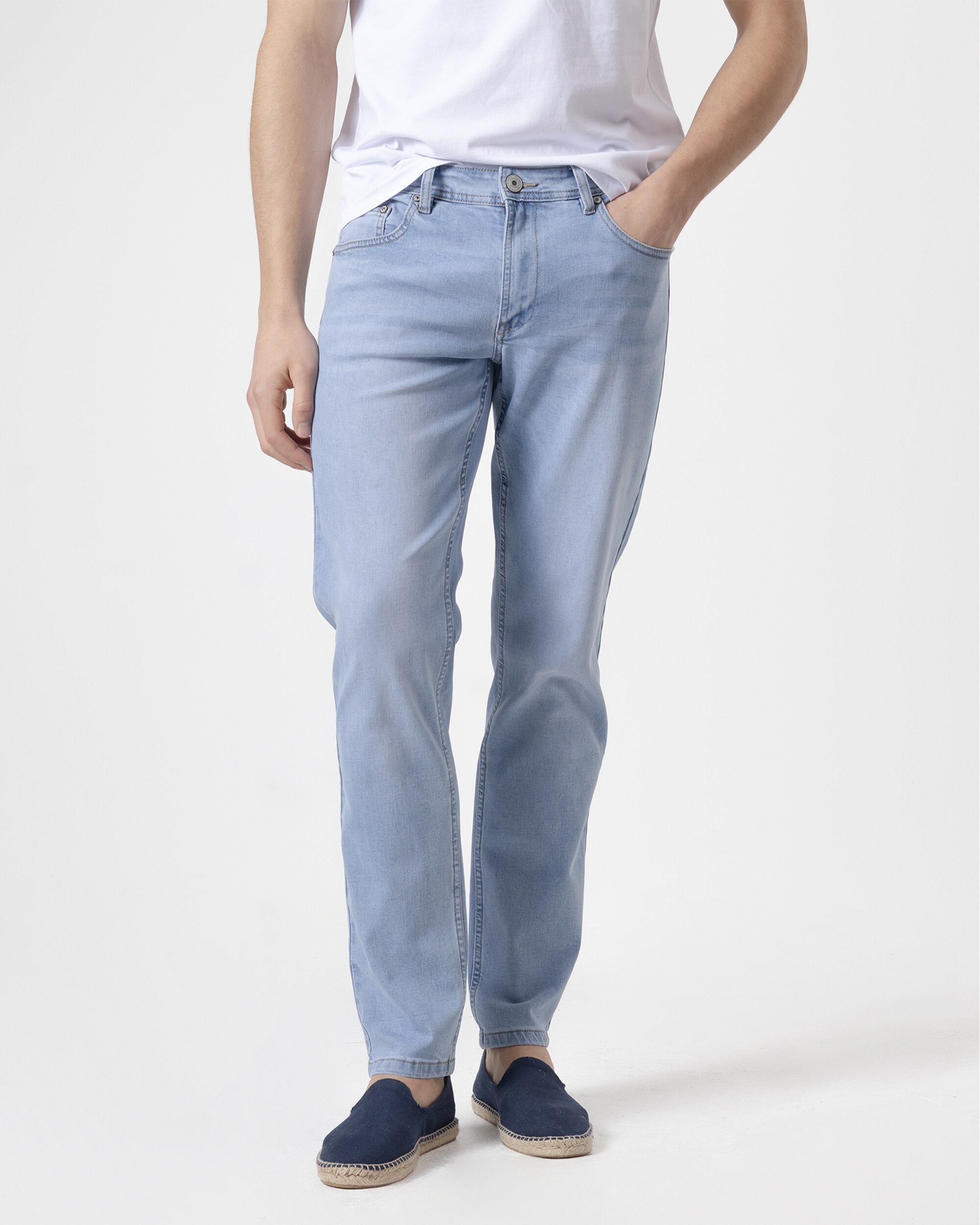 Jeans Slim Fit Azul-claro Azul-claro-2