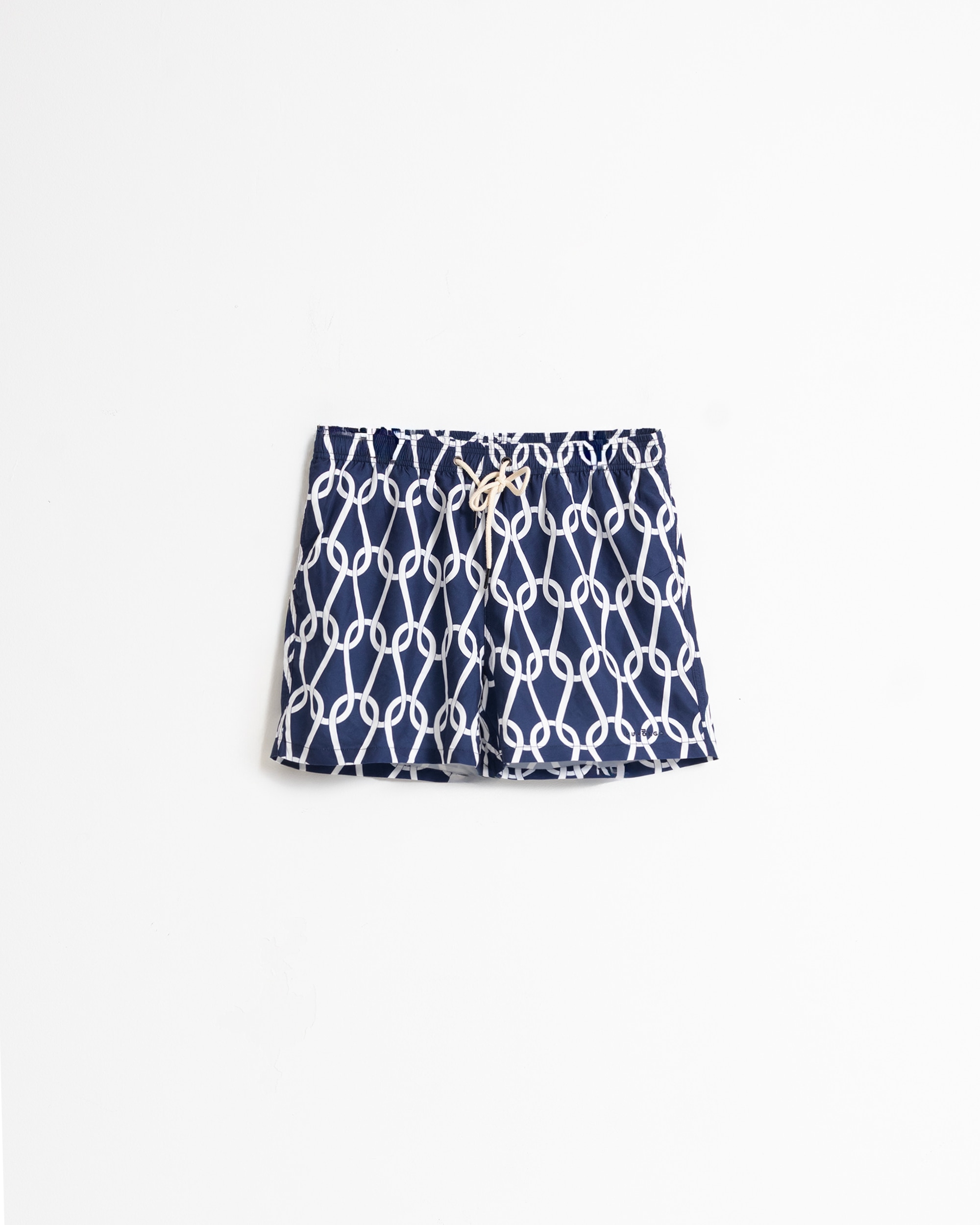 Fato de Banho Estampado Azul Azul-escuro-5