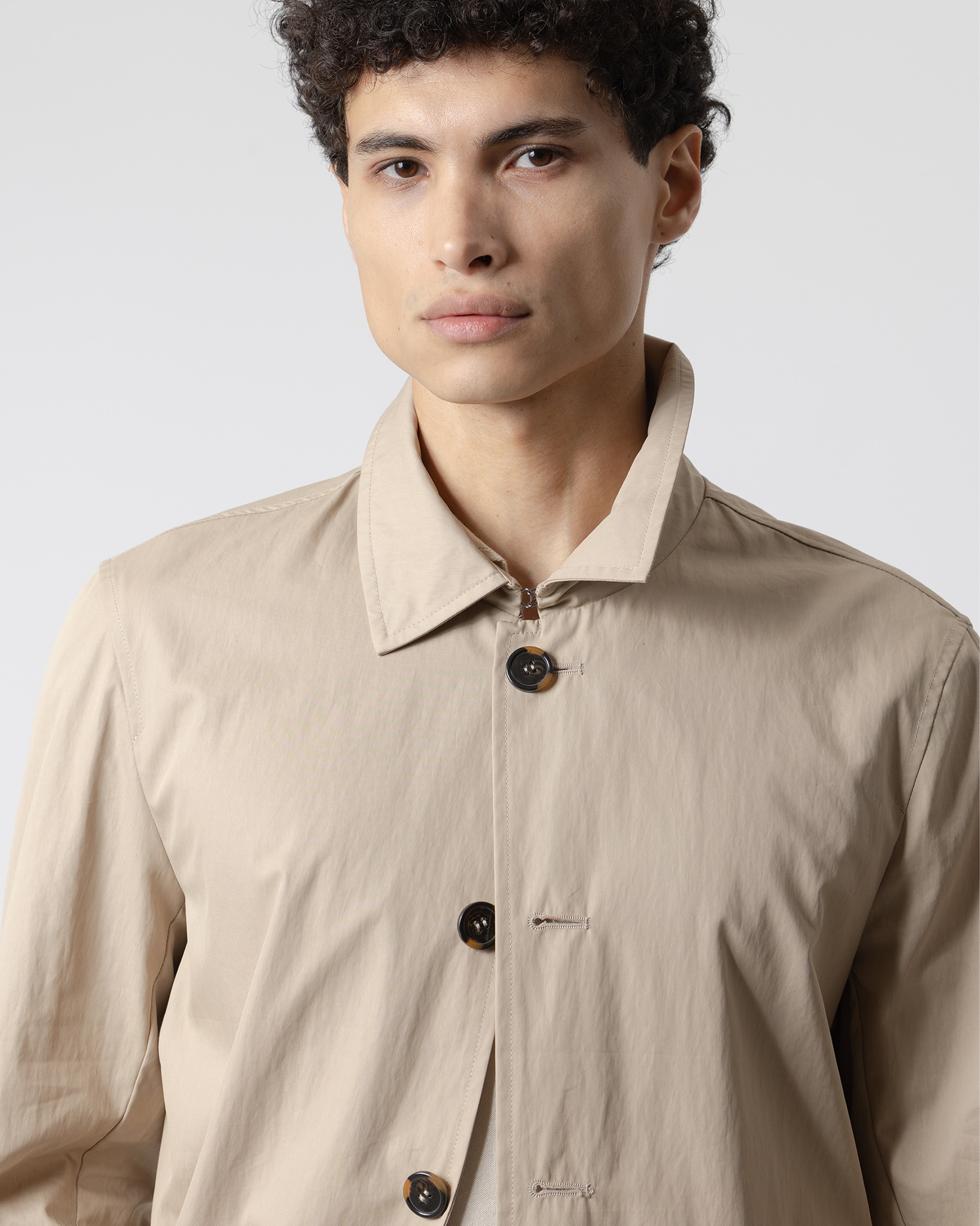 Gabardina em Areia Areia-3