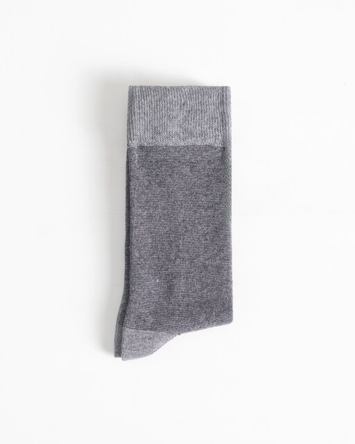 Imagem 0 de Meias com Micro Riscas em Cinzento