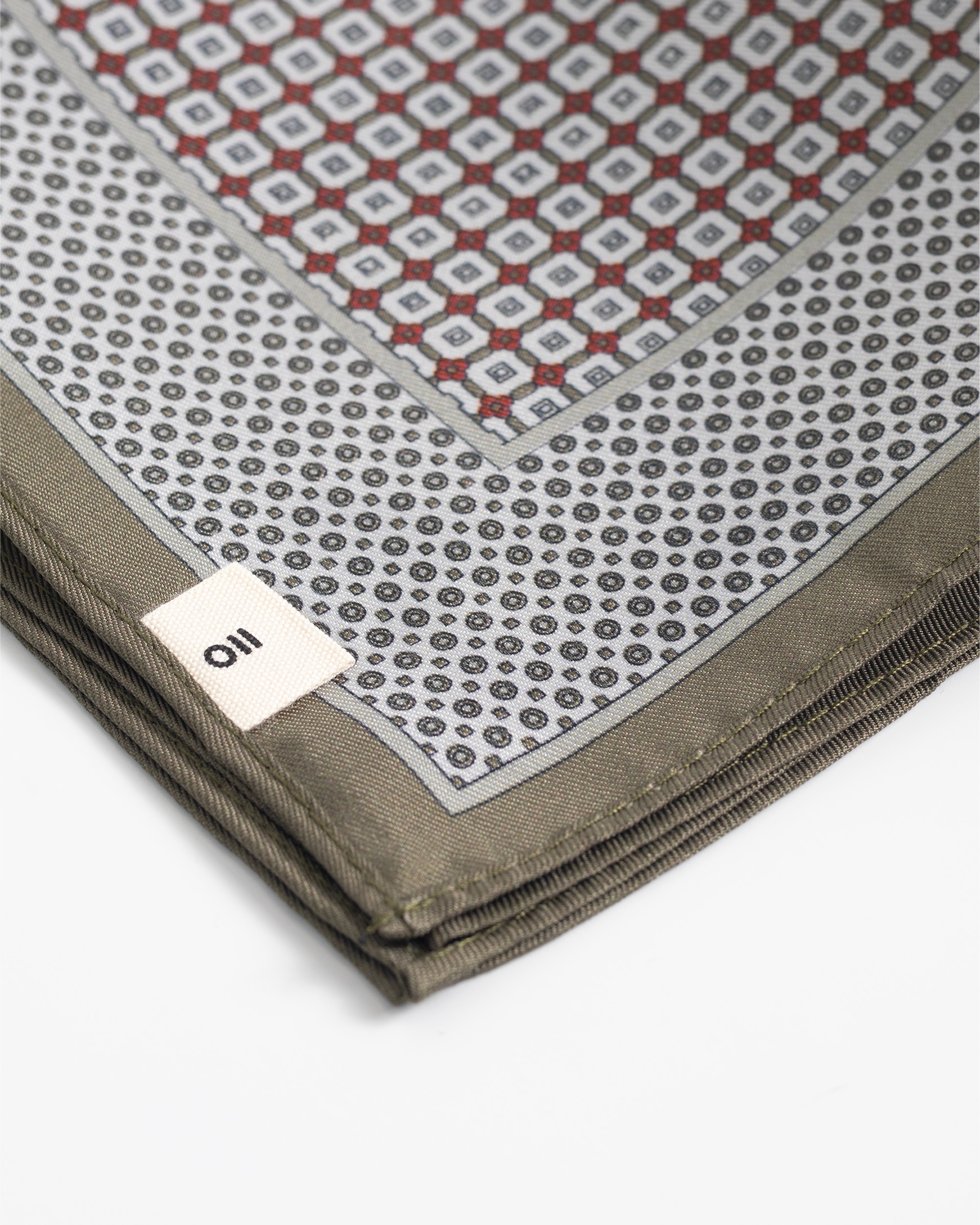 Lenço de Bolso Estampado Toffe Castanho-2