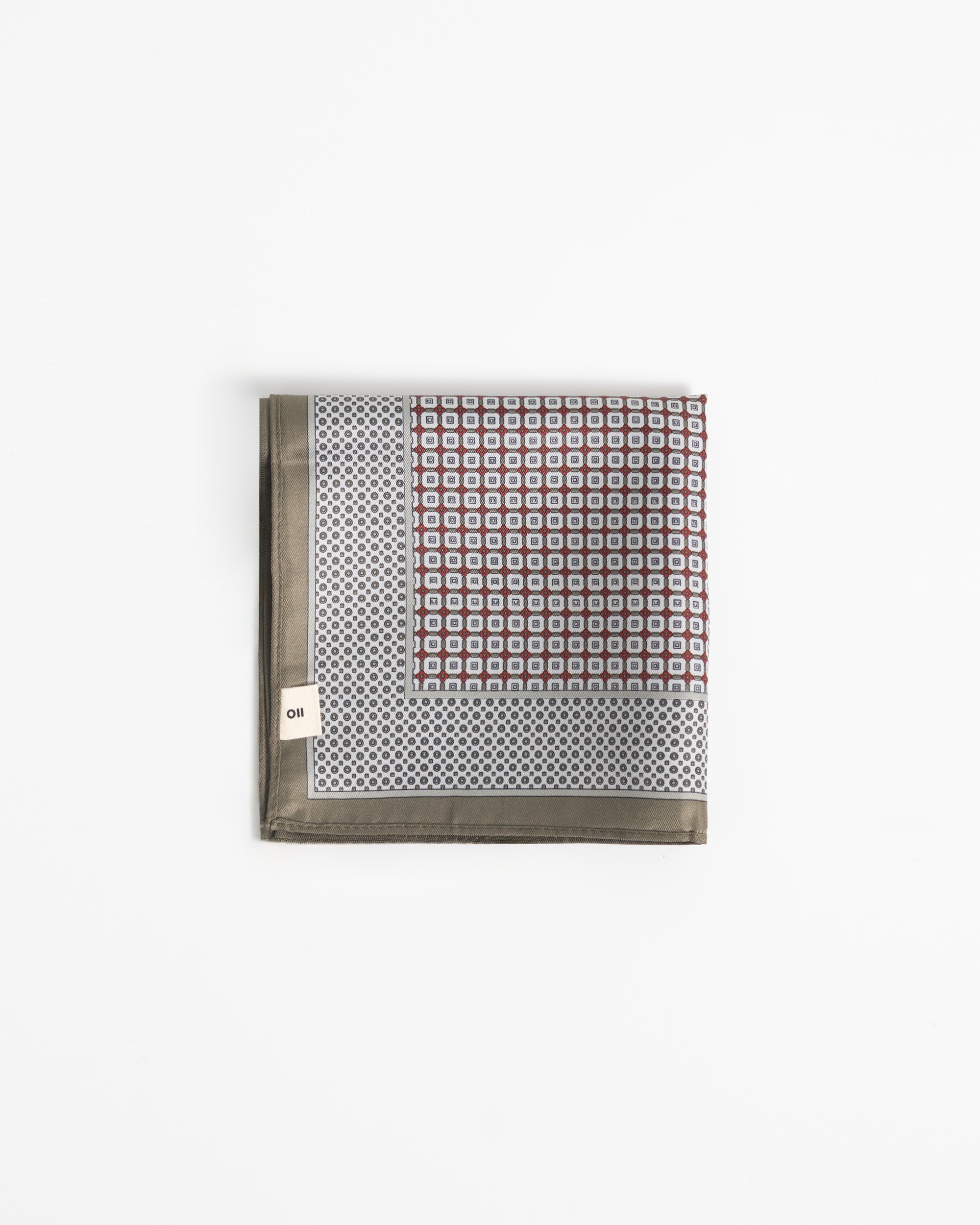 Lenço de Bolso Estampado Toffe Castanho-3