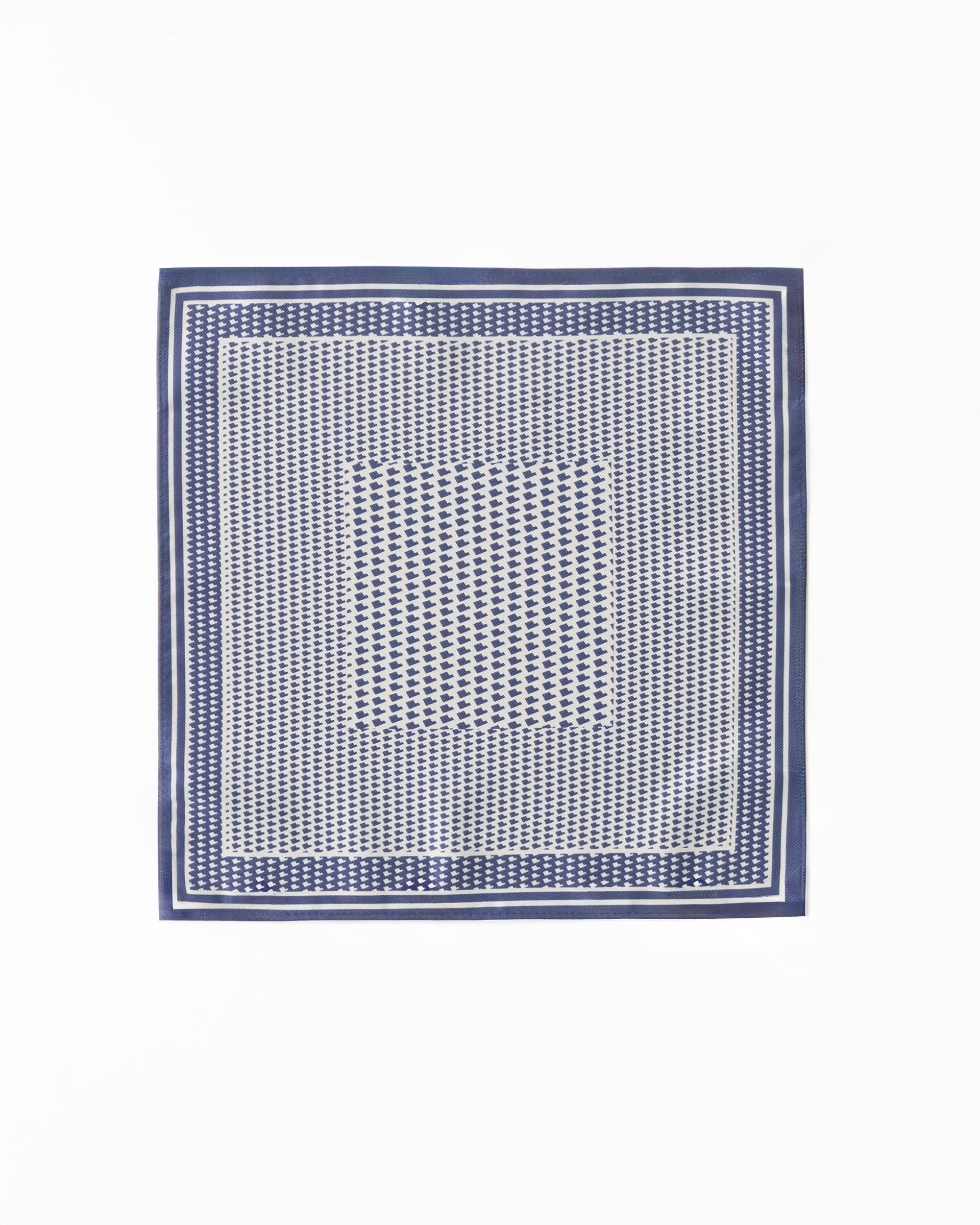 Imagem 0 de Lenço de Bolso Estampado em Azul-escuro