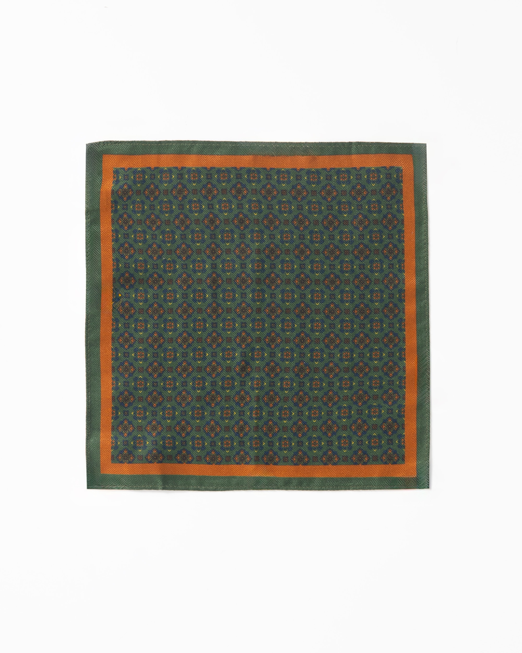 Imagem 0 de Lenço de Bolso Estampado em Verde-escuro