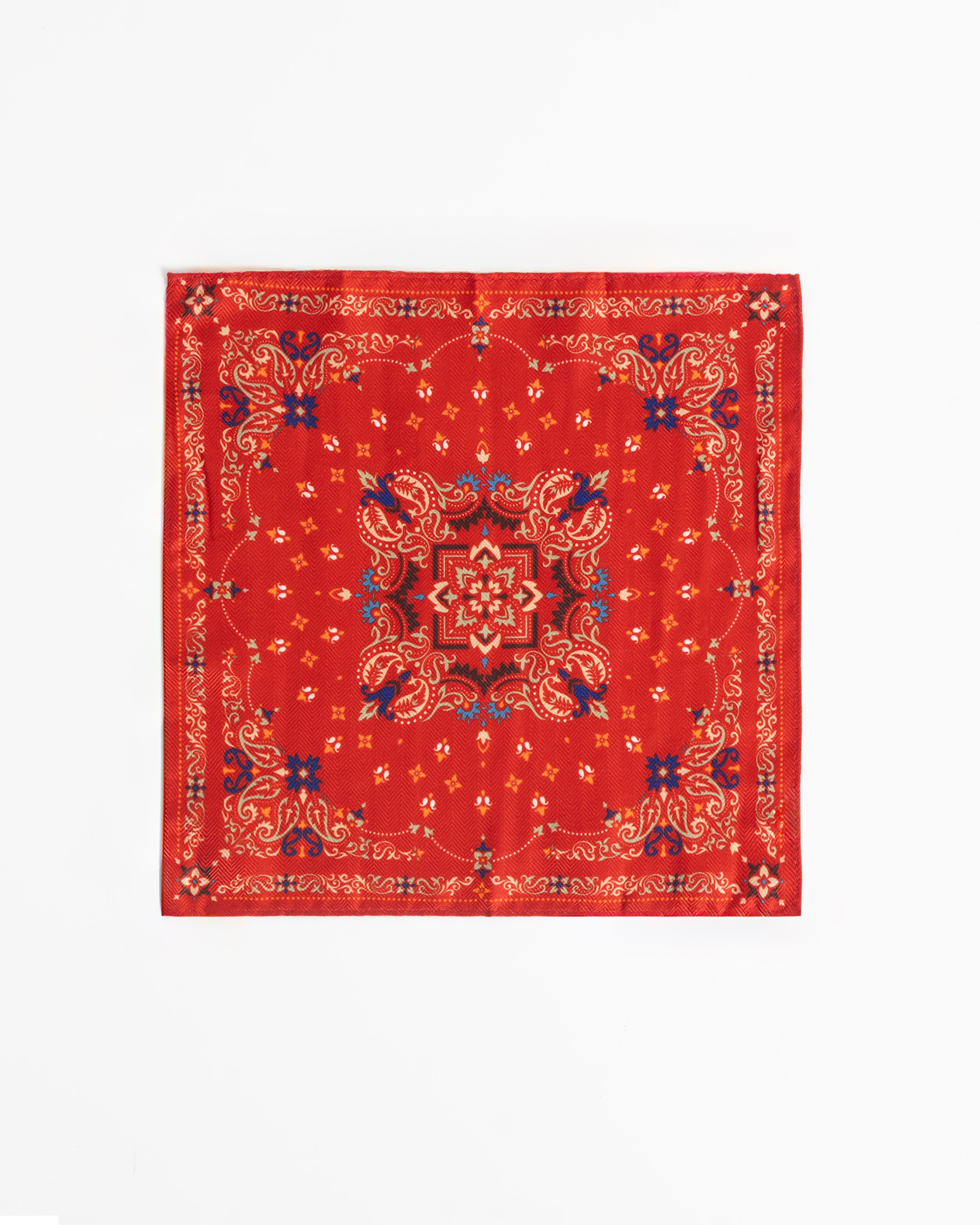 Imagem 0 de Lenço de Bolso Paisley em Vermelho