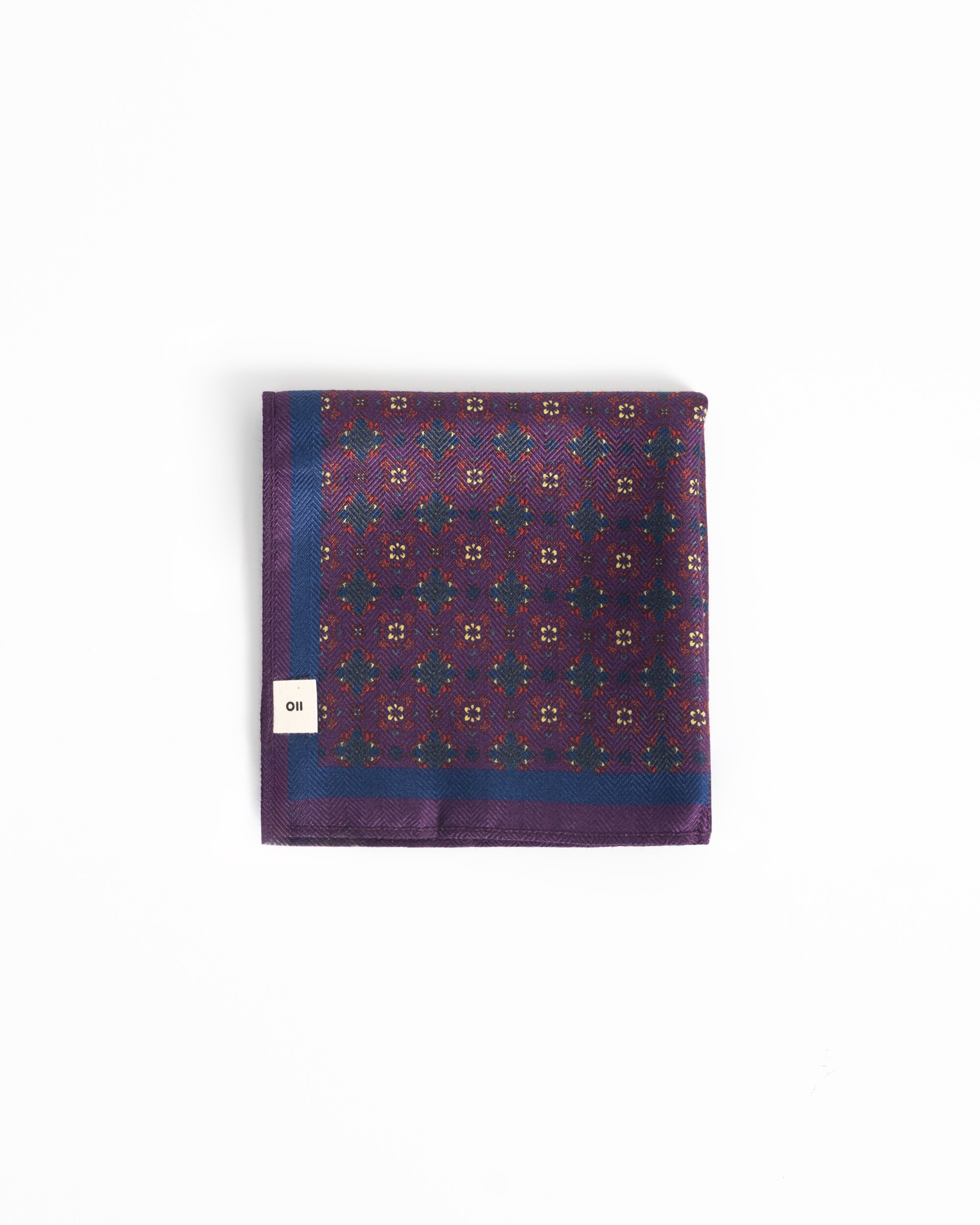 Lenço de Bolso Estampado Roxo Roxo-3