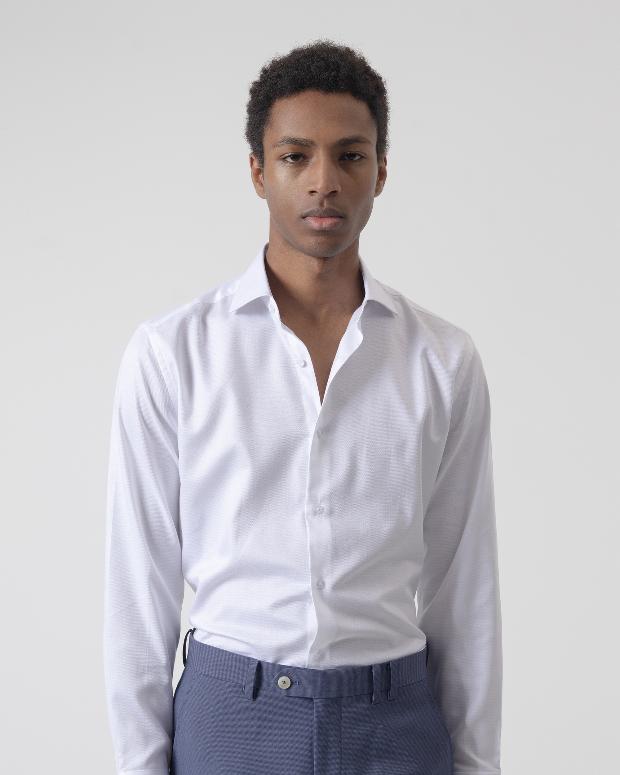 Camisa Formal Dobby Regular Fit Branca Branco-2