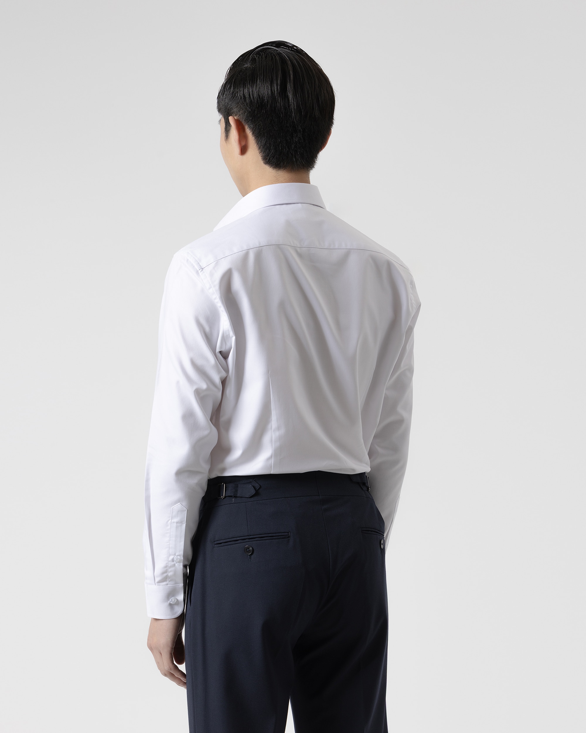 Camisa Formal Herringbone Regular Fit Branca Branco-4