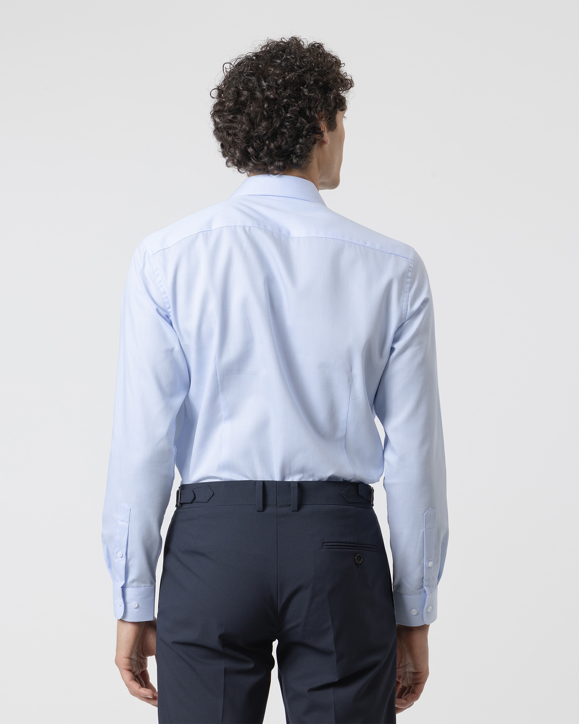 Camisa Formal Às Mil Riscas Regular Fit Azul Celeste Azul-celeste-4