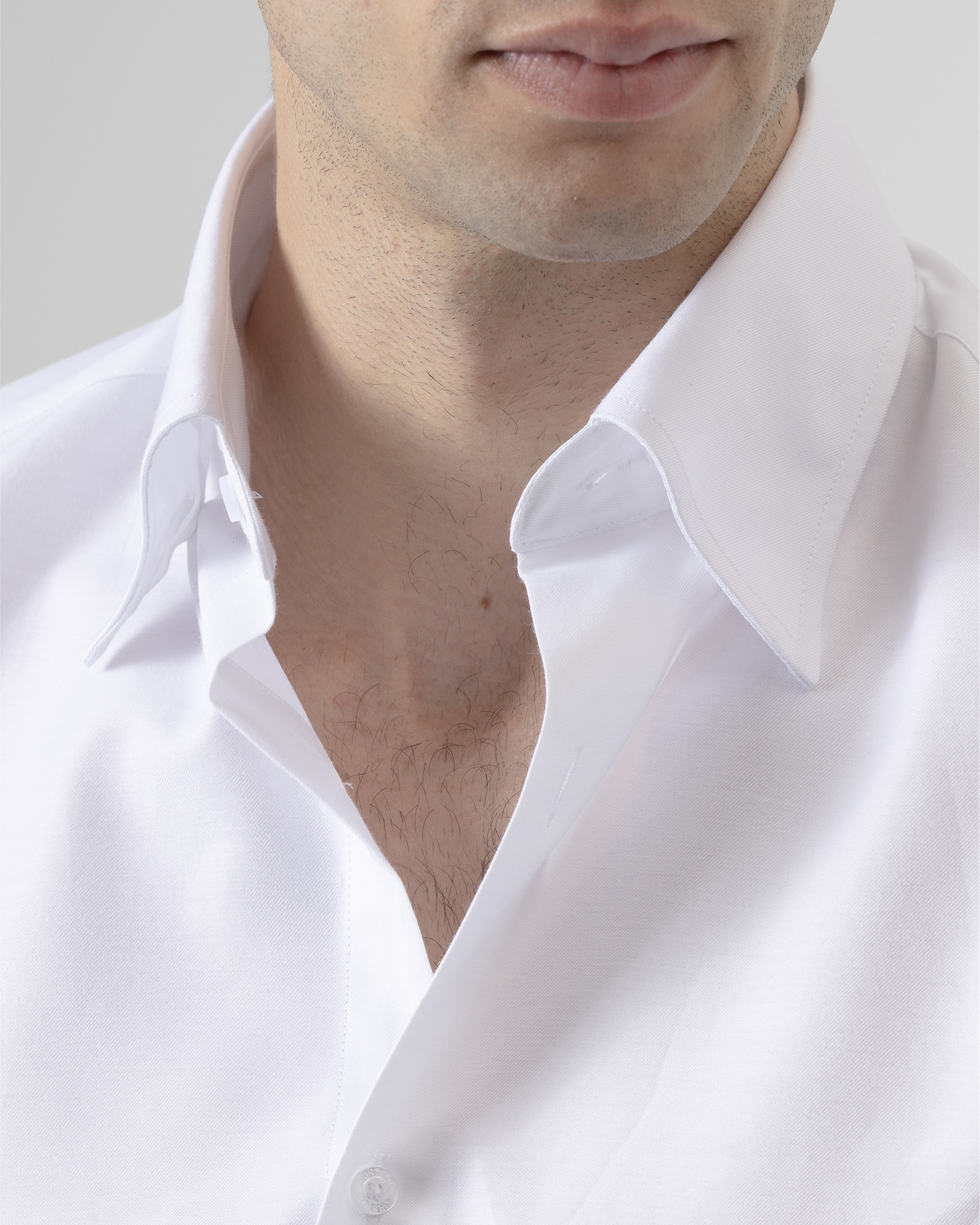Camisa Lisa Regular Fit Branca Branco-3