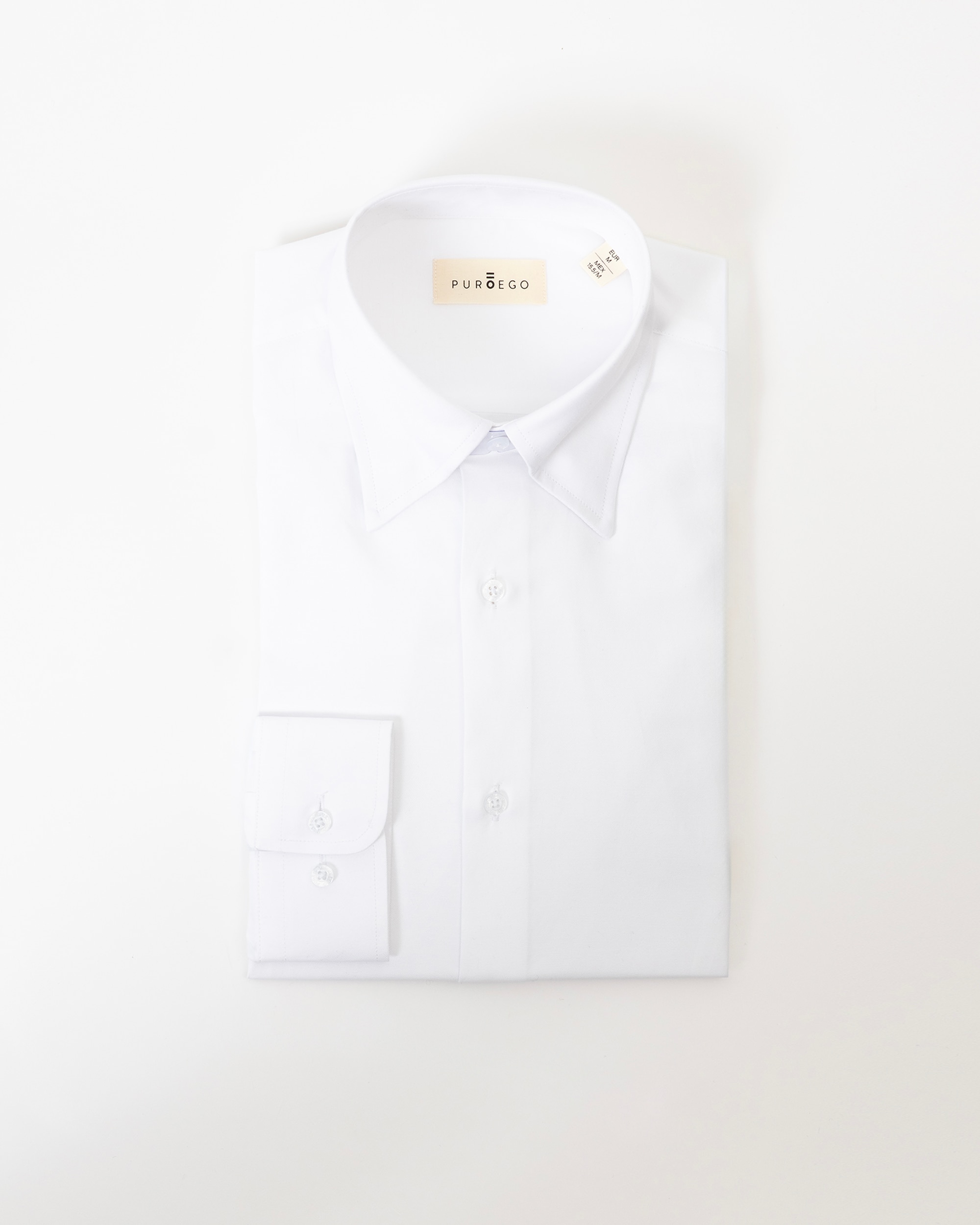 Camisa Lisa Regular Fit Branca Branco-5