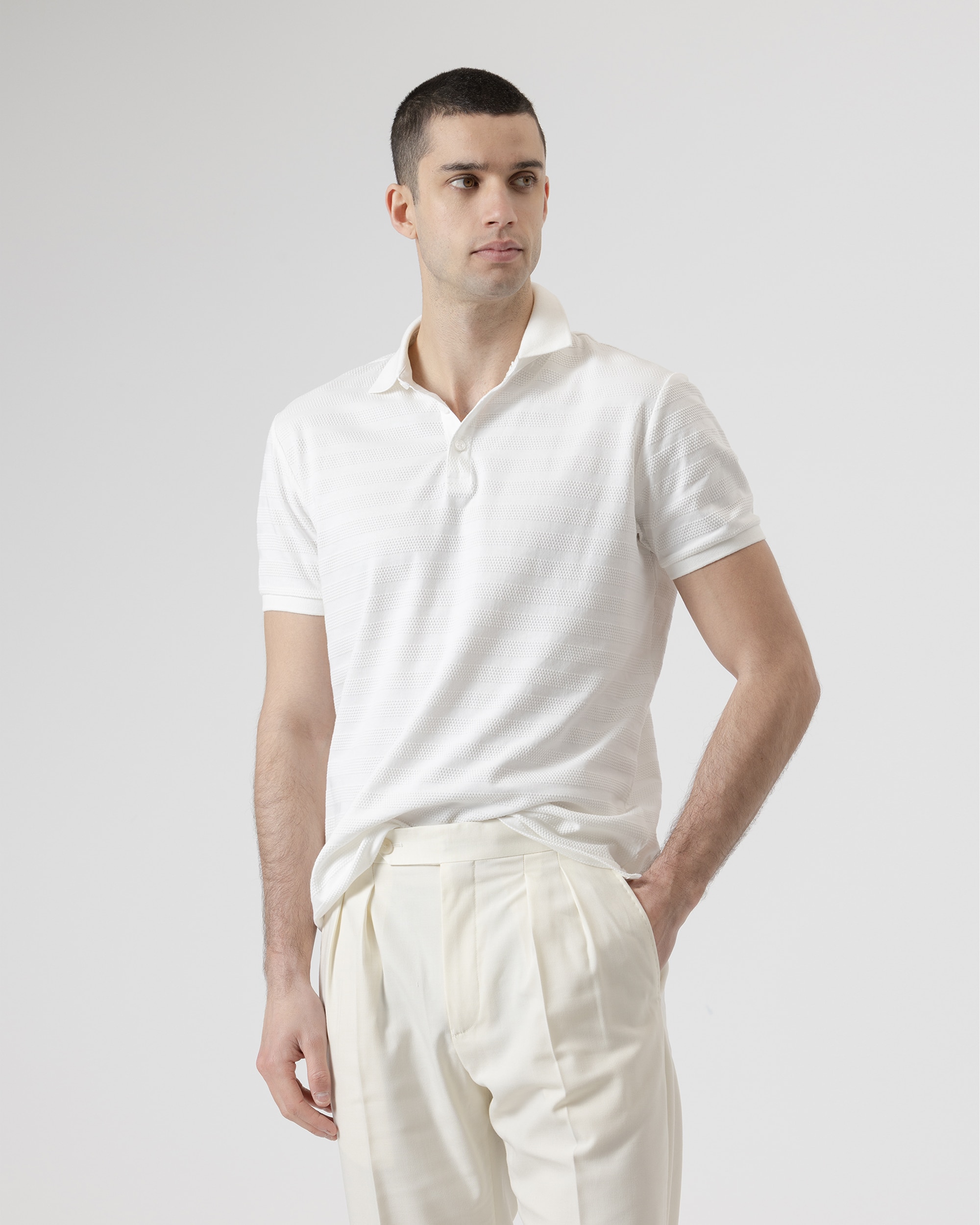 Imagem 0 de Polo Dobby Algodão Slim Fit