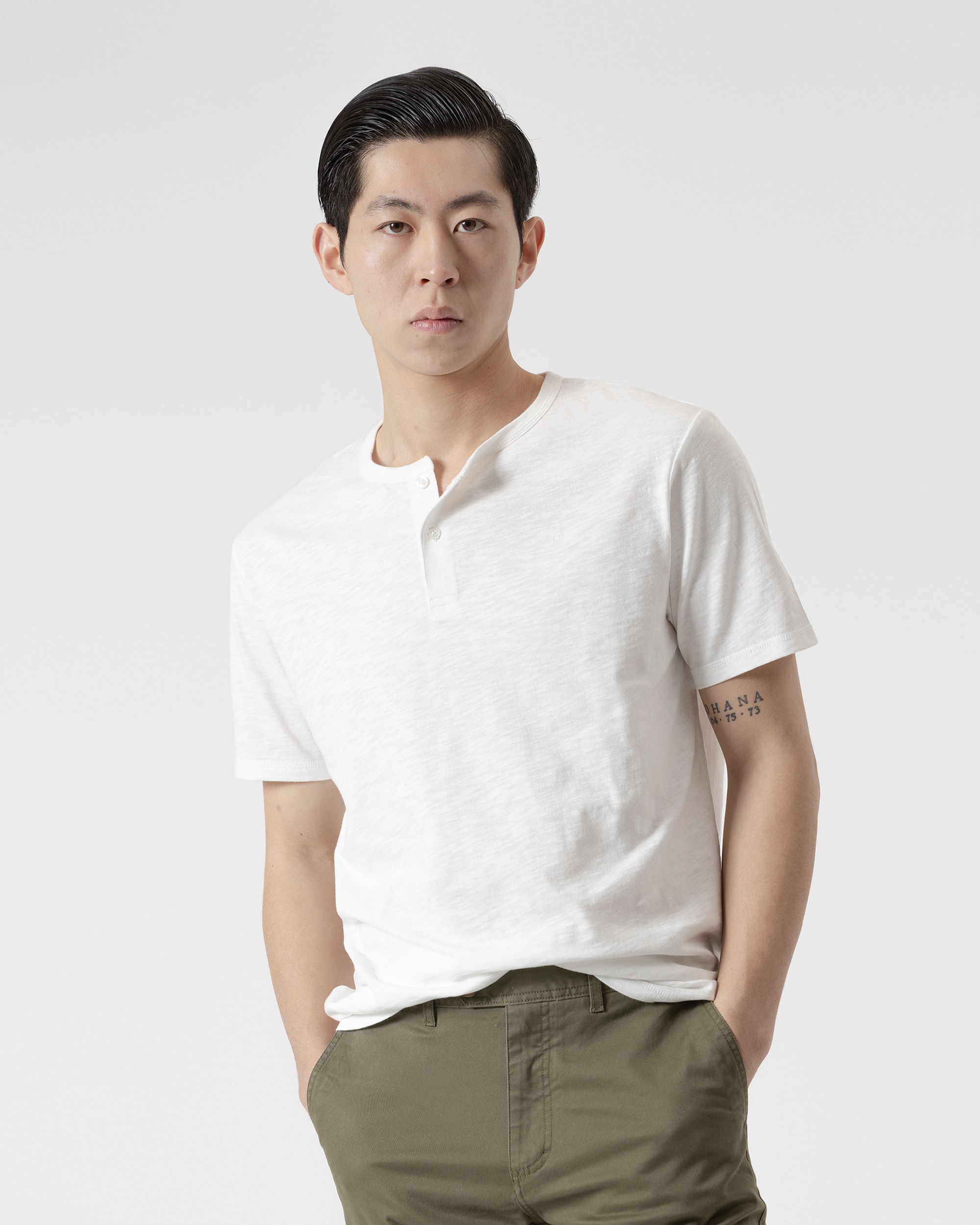 Imagem 0 de T-shirt com Gola Panadeira em Algodão de Manga Curta