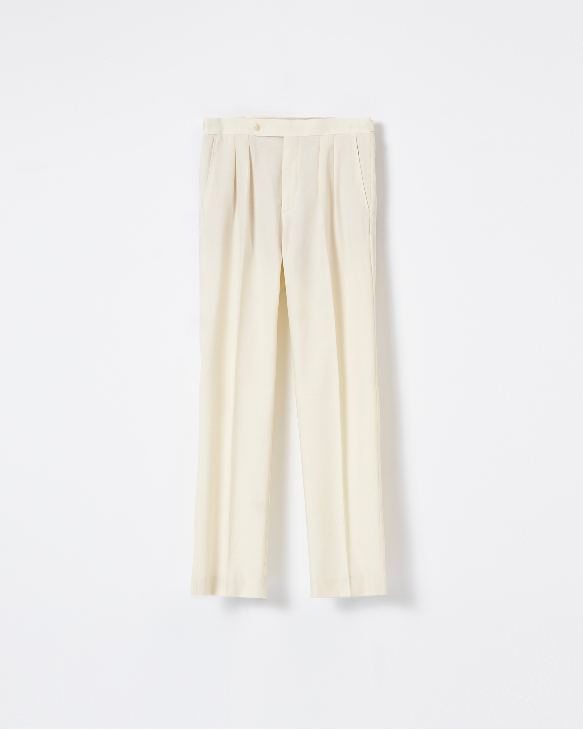 Calças Altas Relaxed Fit Cru-5