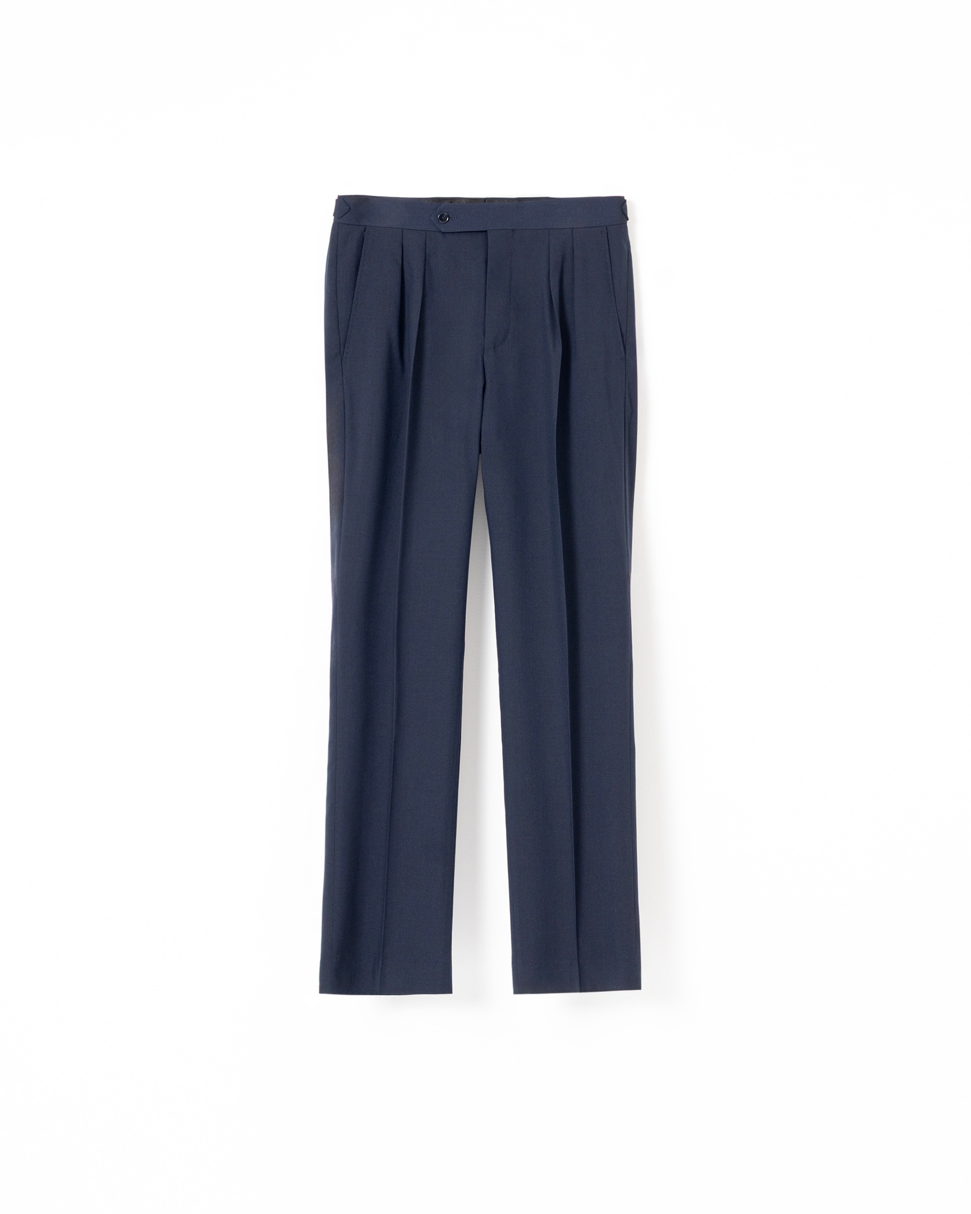 Calças Altas Relaxed Fit Azul-marinho-5