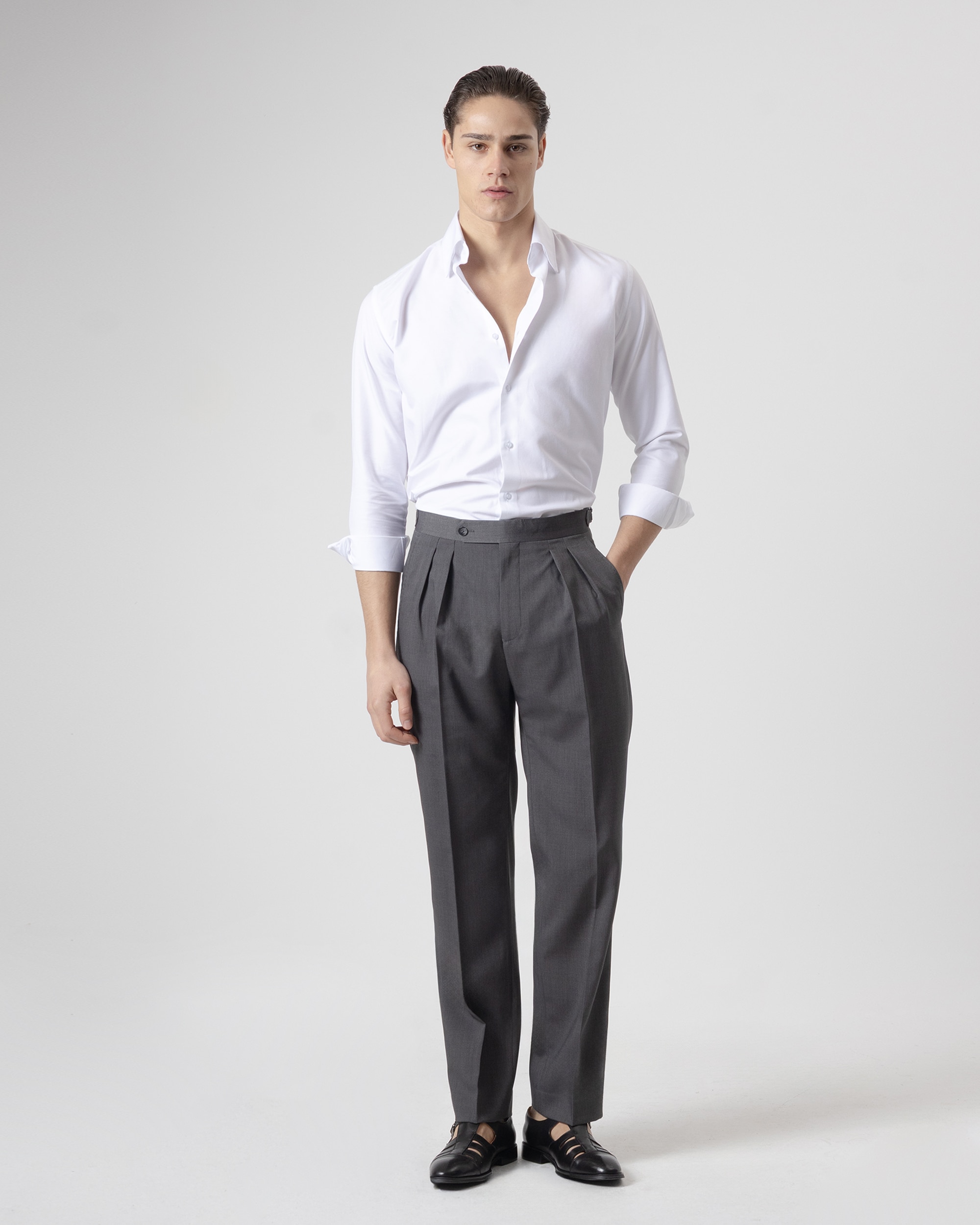 Imagem 0 de Calças Altas Relaxed Fit