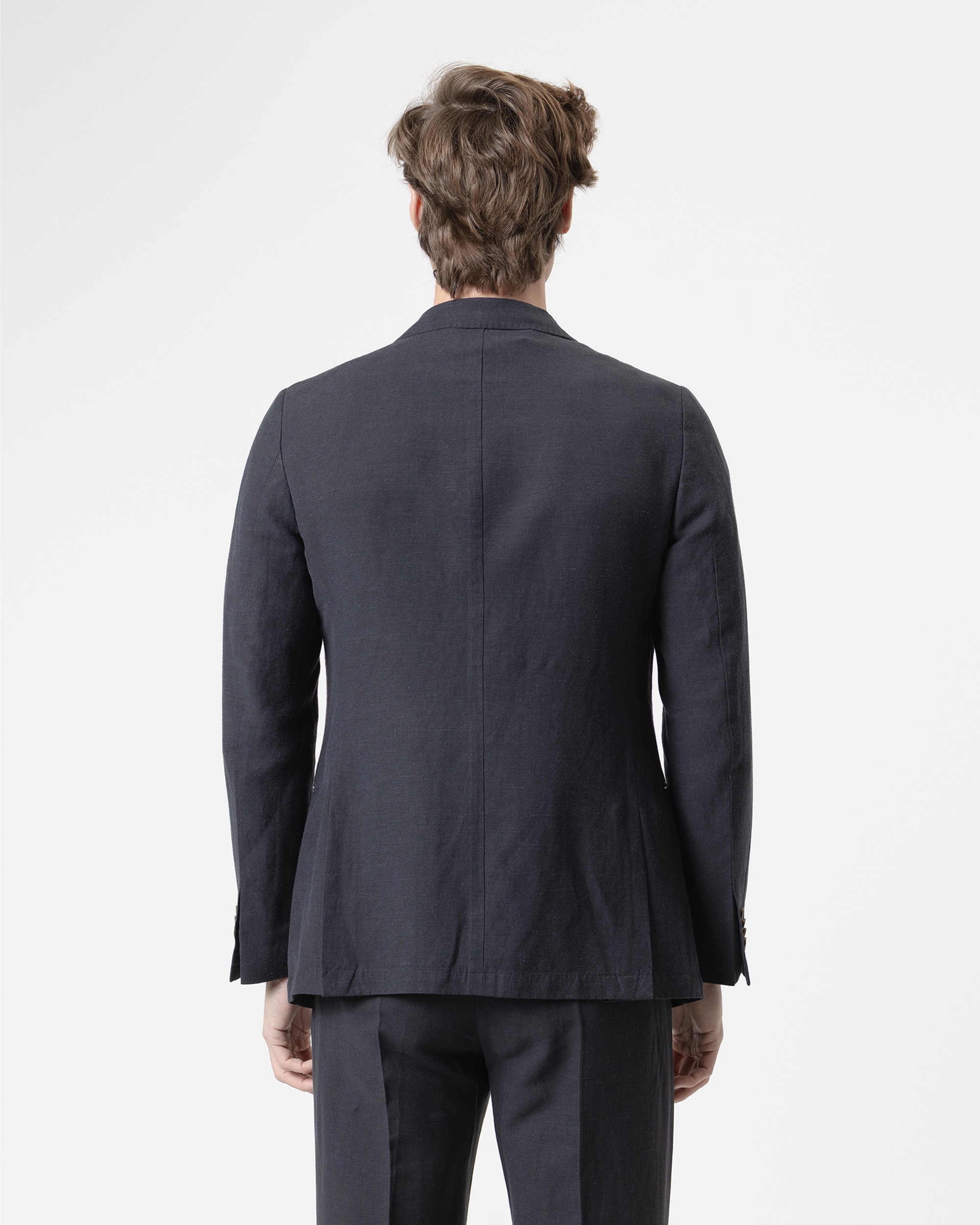 Blazer Desestruturado Slim Fit Azul-marinho Azul-marinho-4