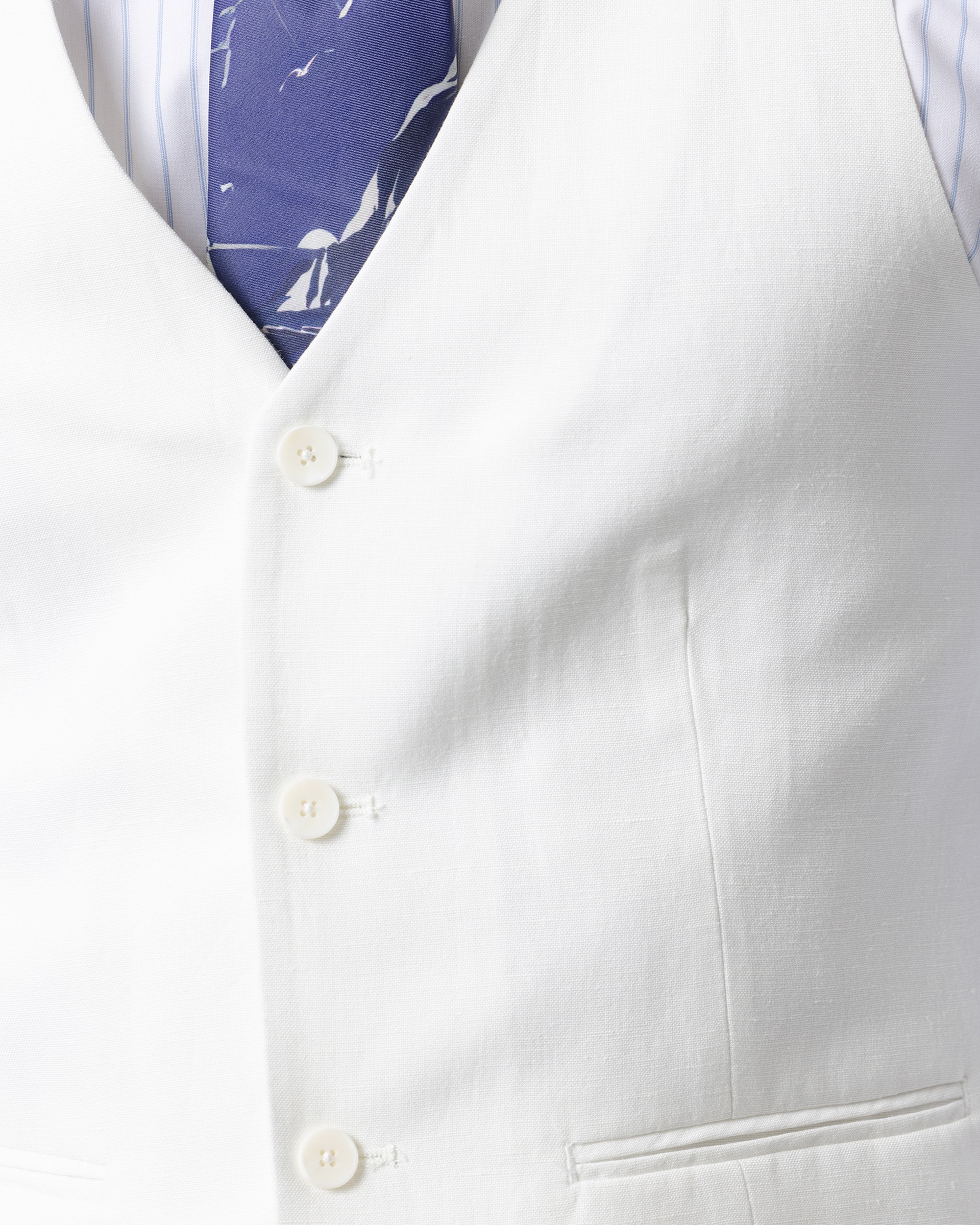Colete Formal Classic Fit Branco-3