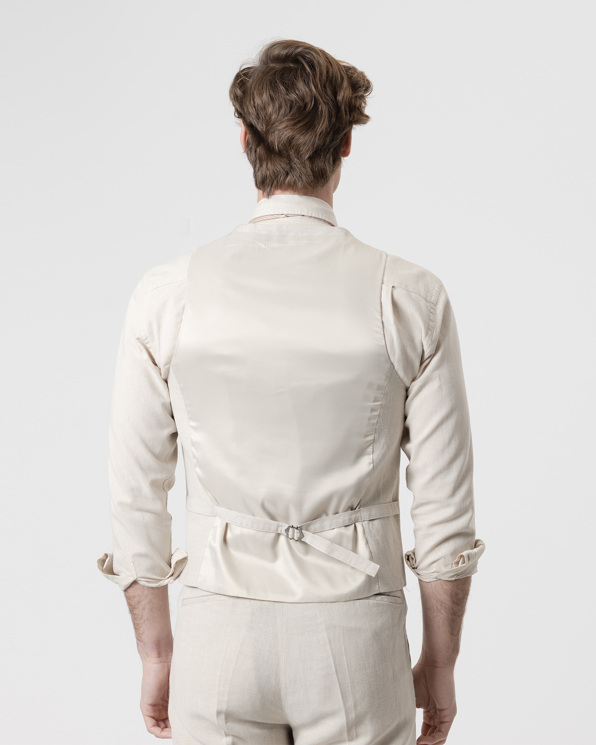 Colete Formal Classic Fit Areia-4