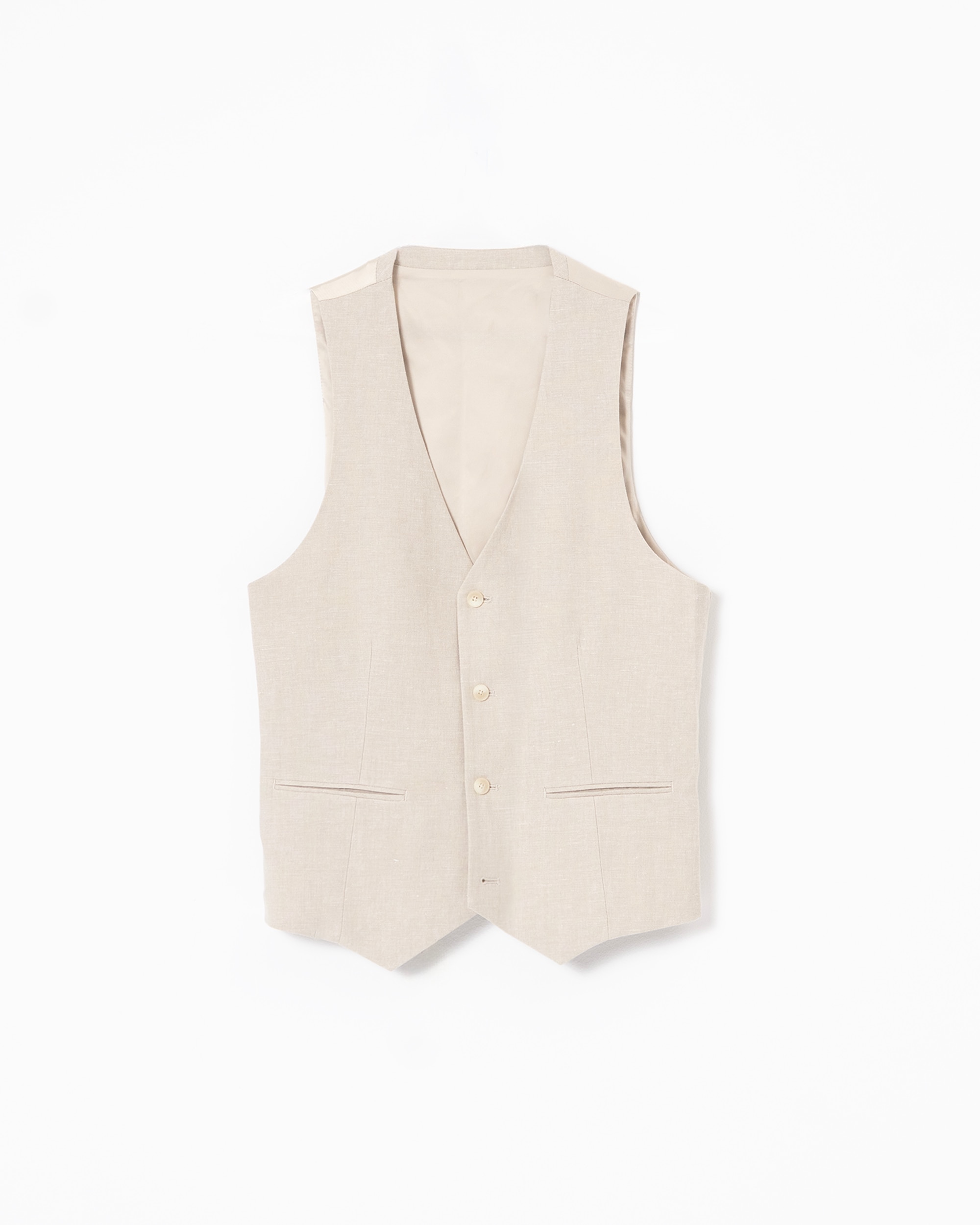 Colete Formal Classic Fit Areia-5