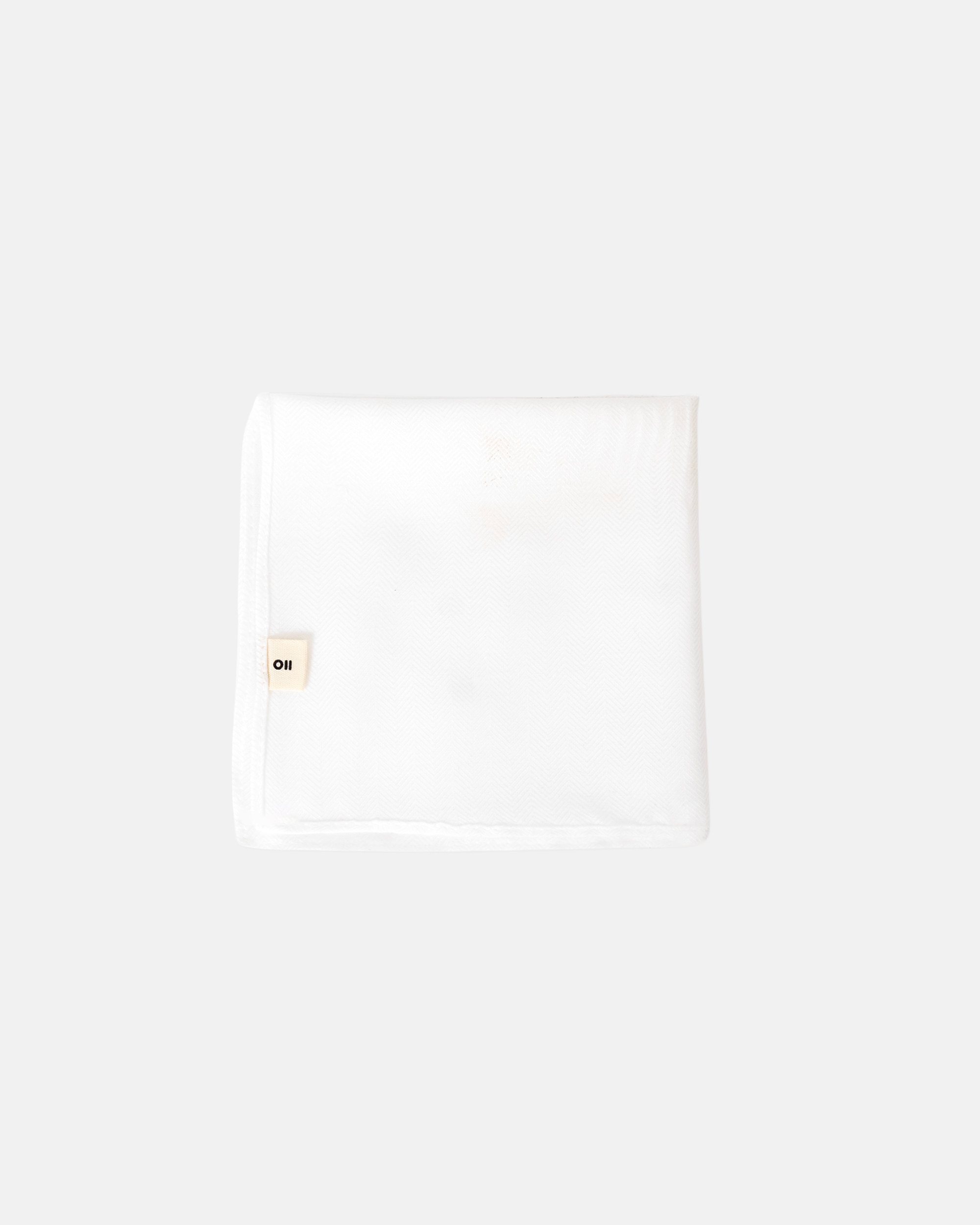 Lenço de Bolso Espiga em Branco Branco-2