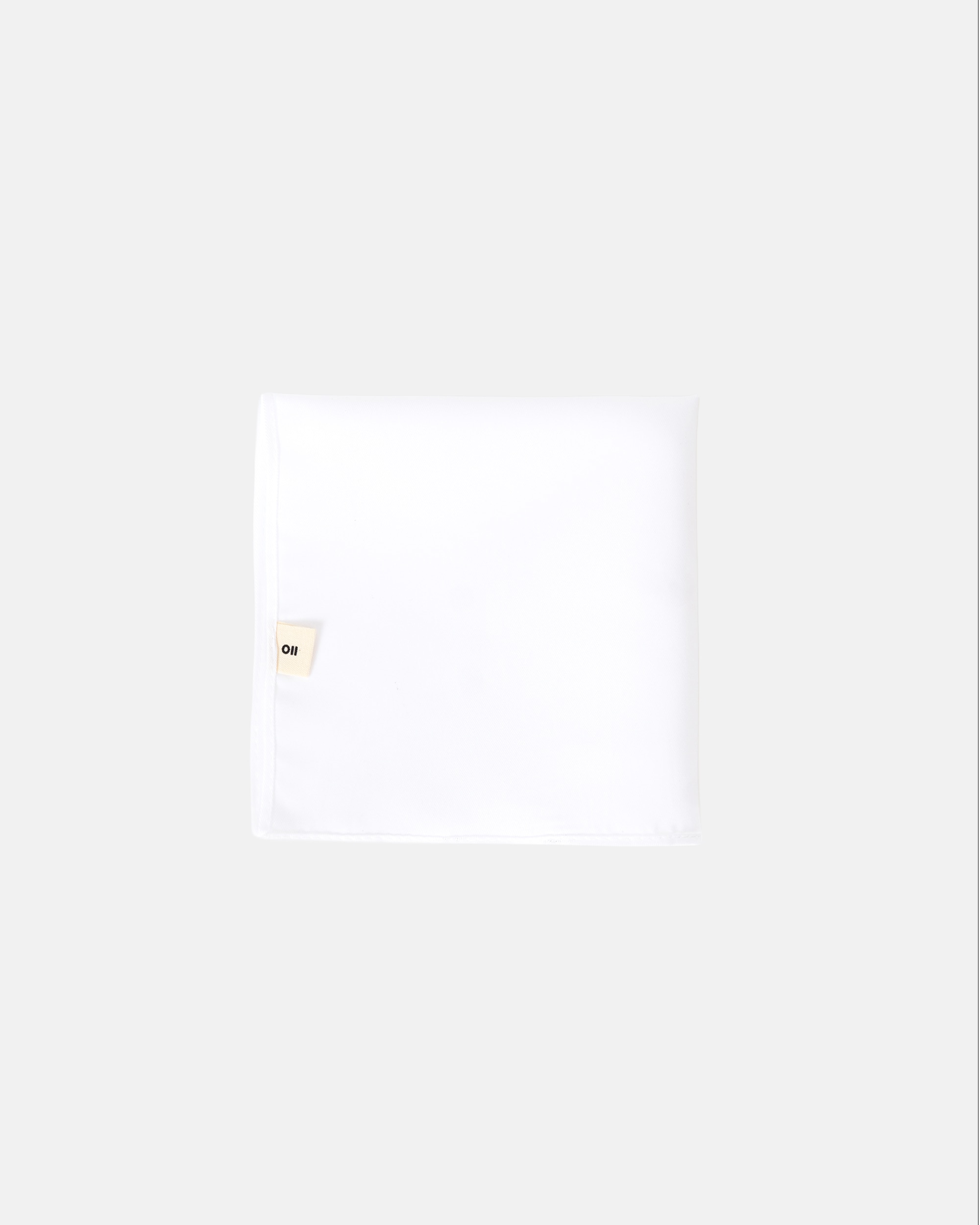 Lenço de Bolso Liso em Branco Branco-2