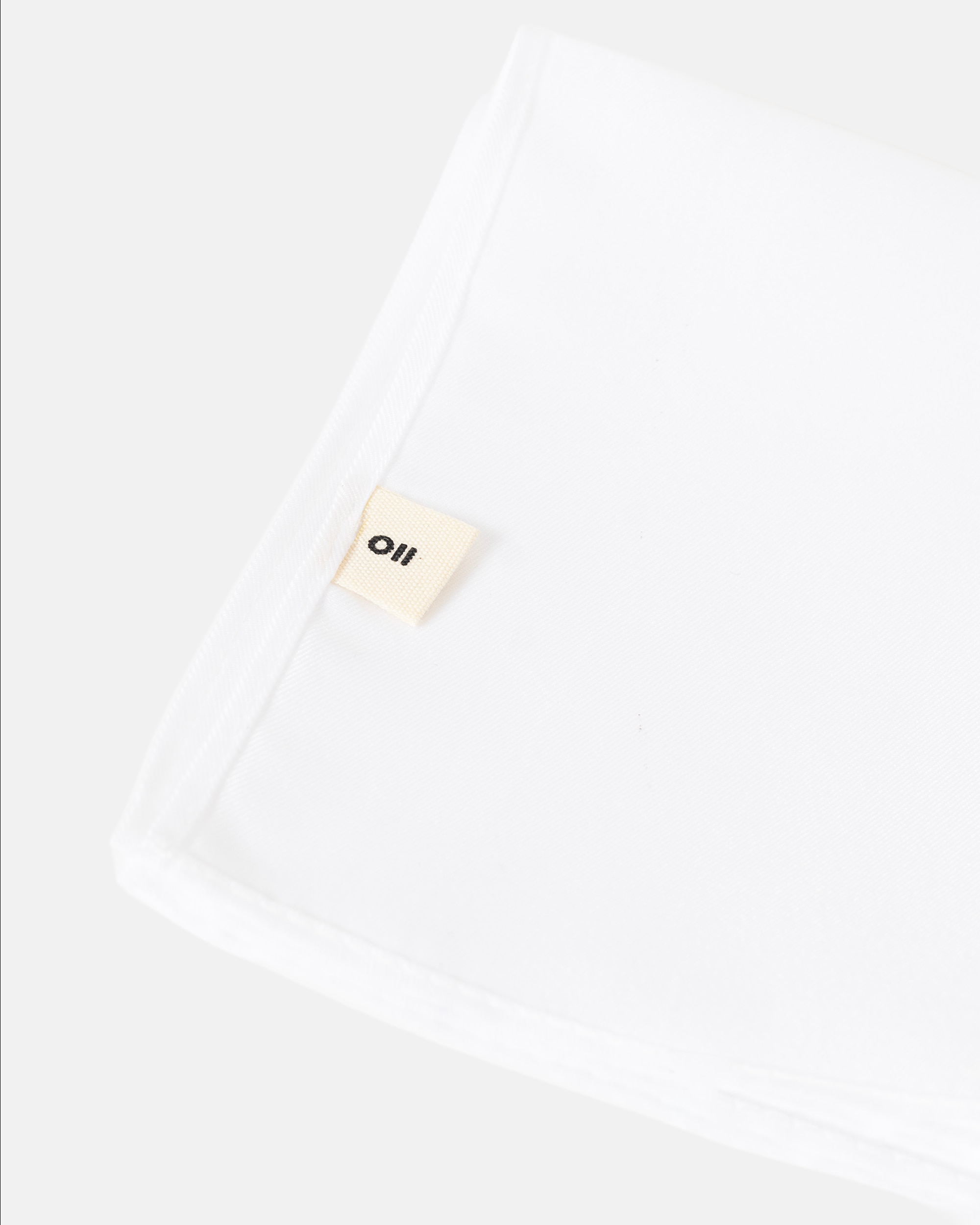 Lenço de Bolso Liso em Branco Branco-3