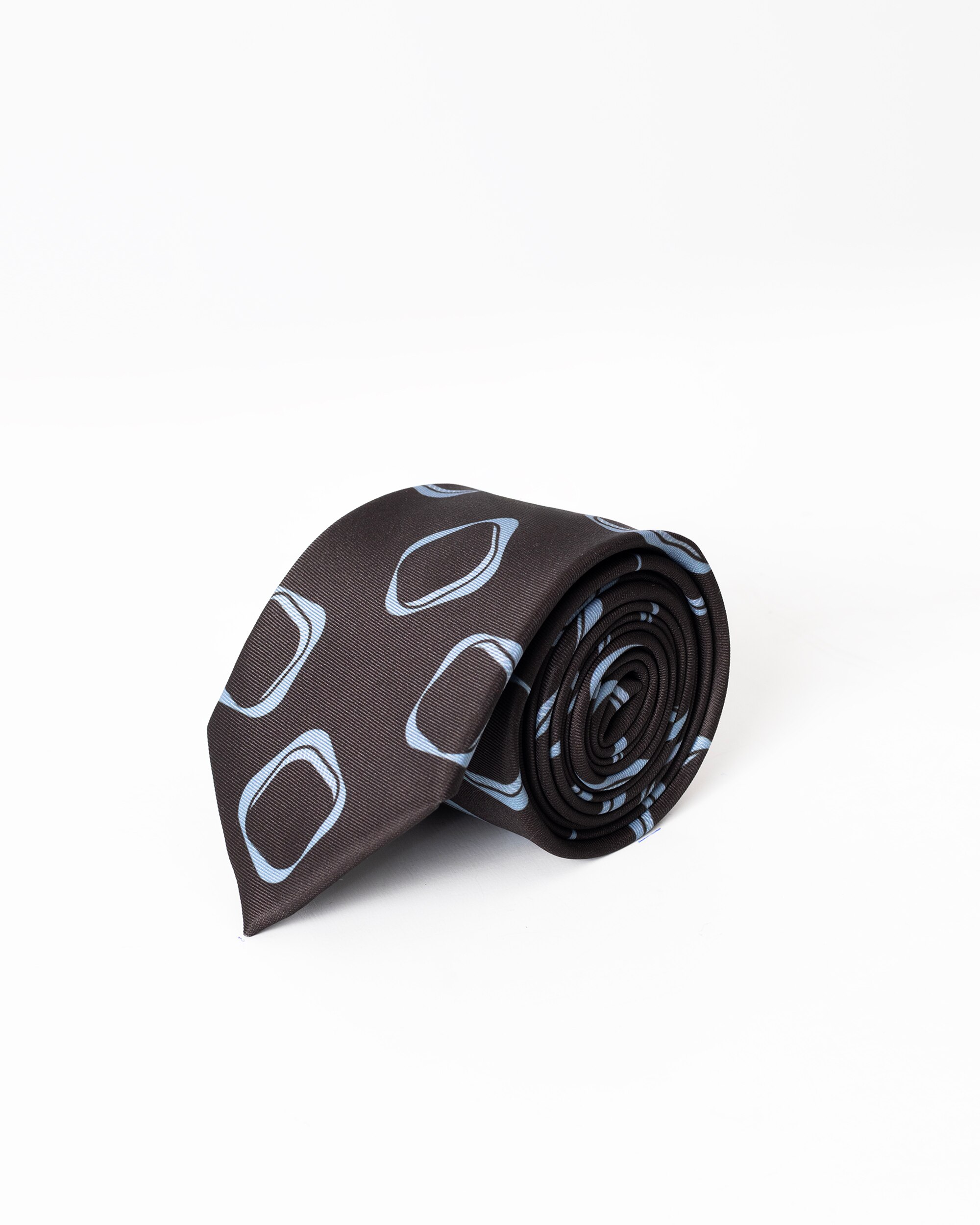 Gravata com Estampado Geométrico Aos Quadrados Preto-2