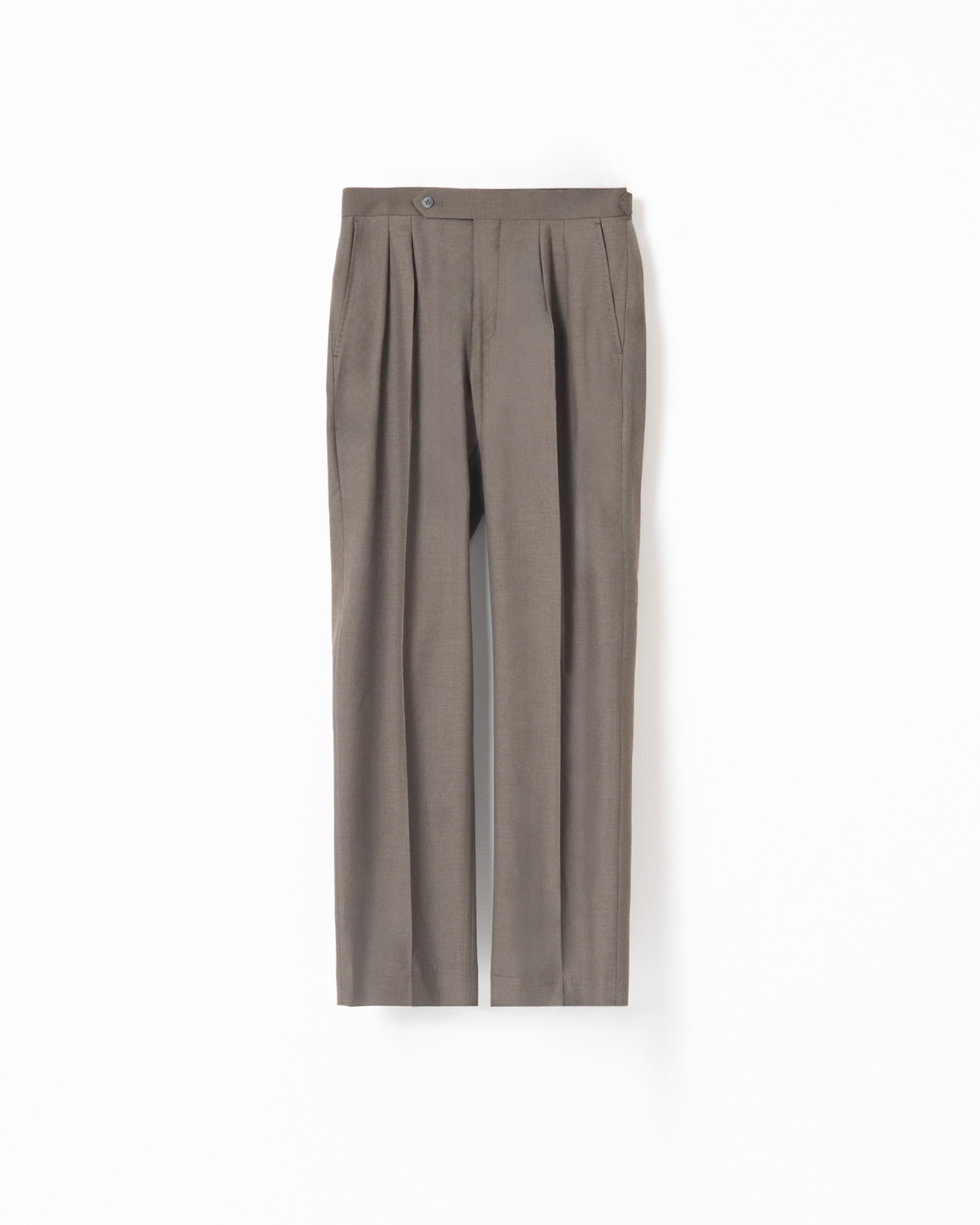 Calças Formais Relaxed Fit Taupe-5