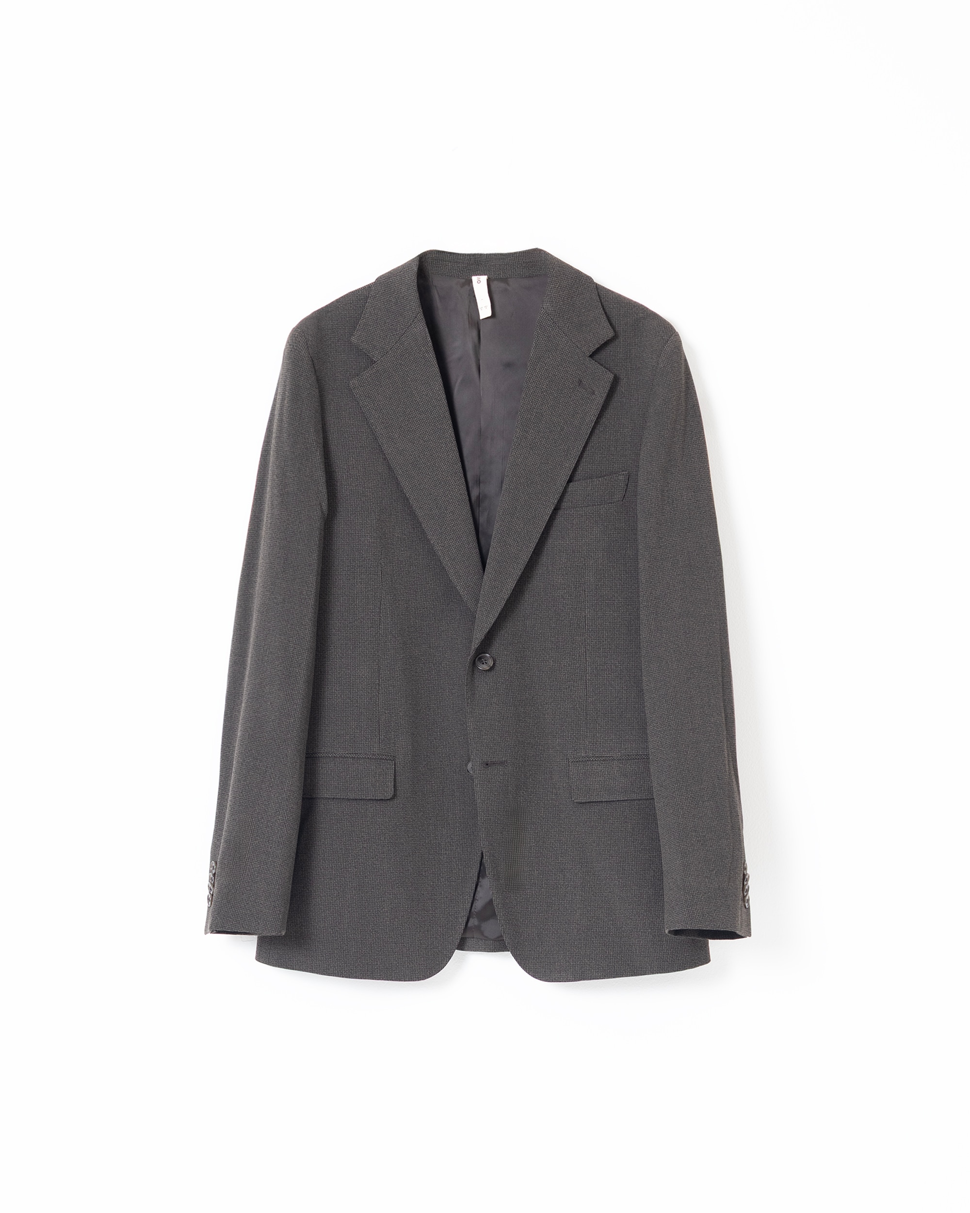 Blazer Pied-de-poule Slim Fit Castanho-escuro-5