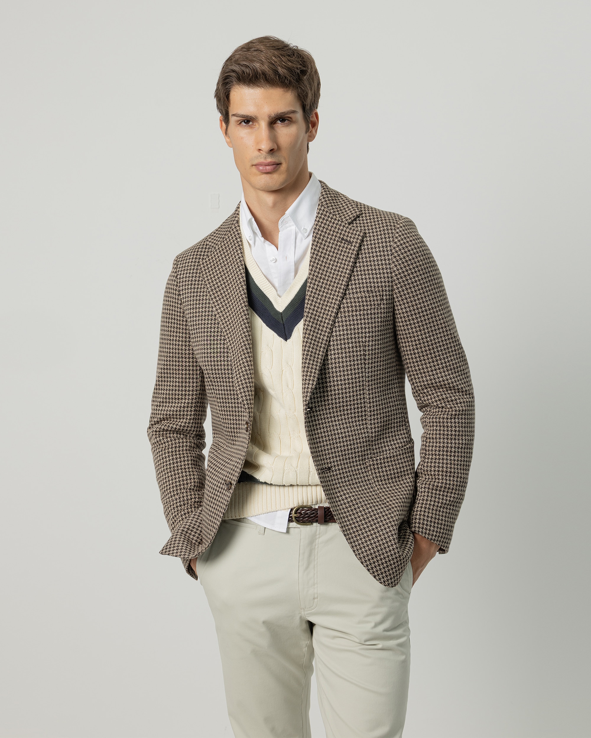 Imagem 0 de Blazer Pied-de-poule Slim Fit