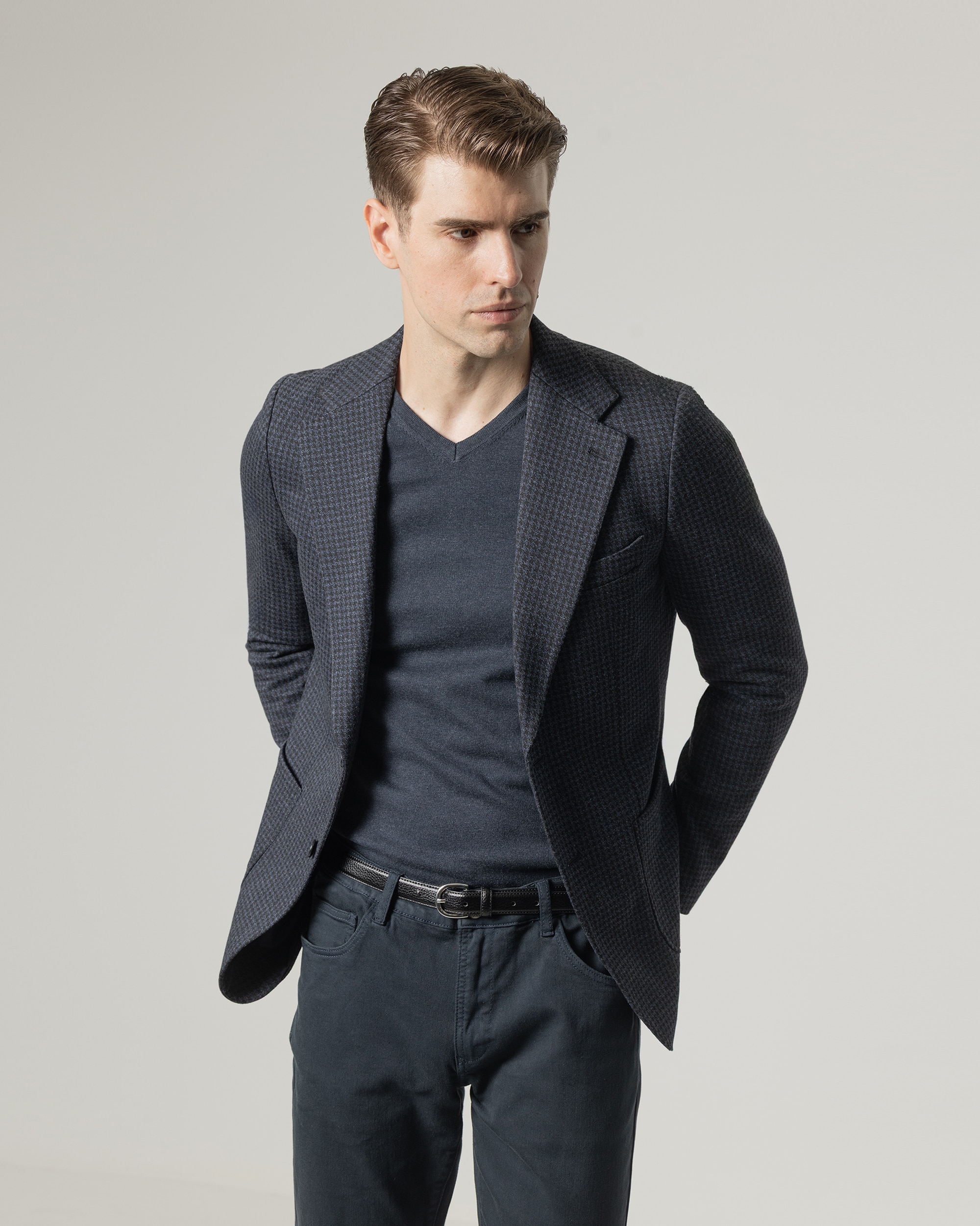 Imagem 0 de Blazer Pied-de-poule Slim Fit