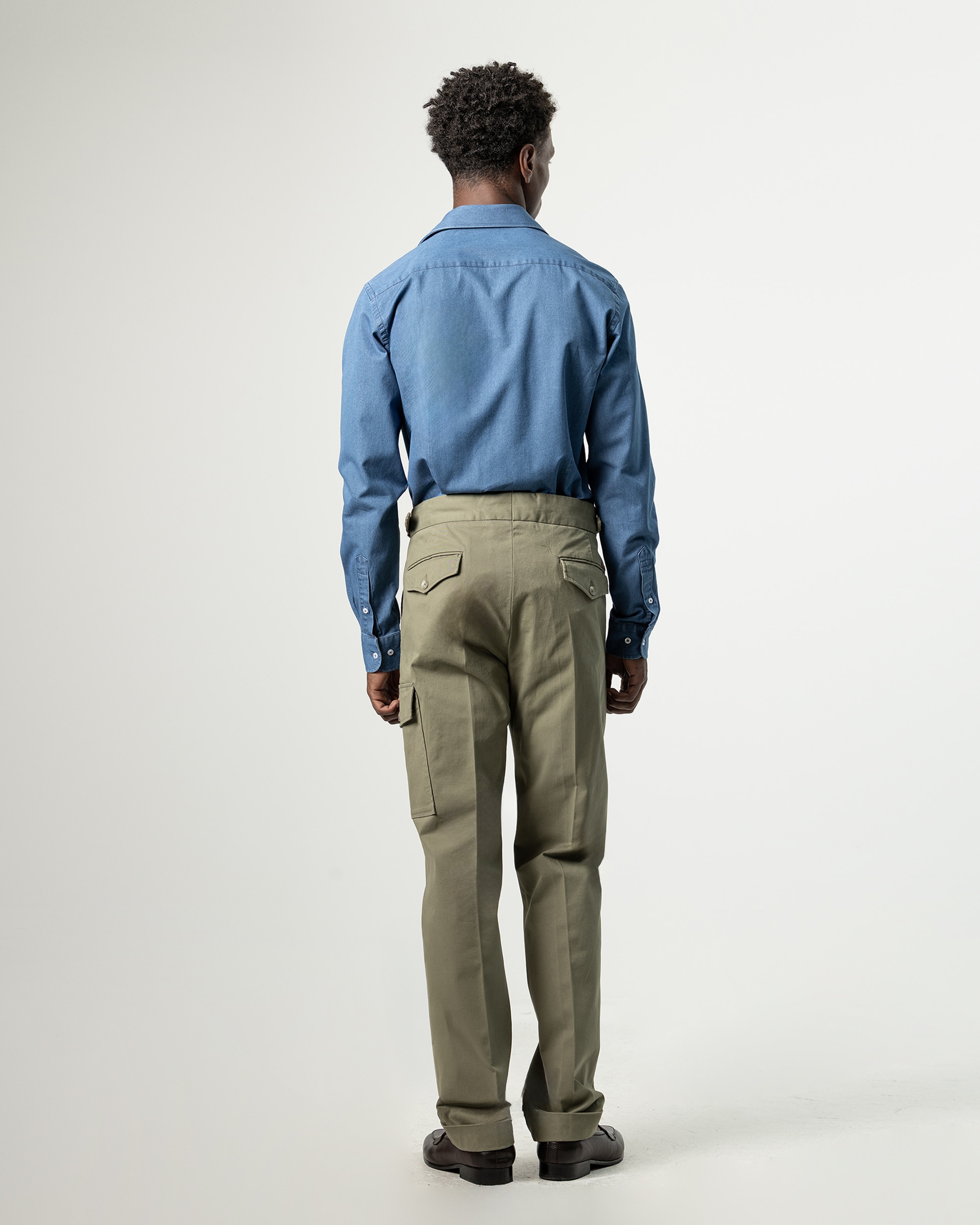 Calças Gurkha Cargo Slim Fit Caqui-4