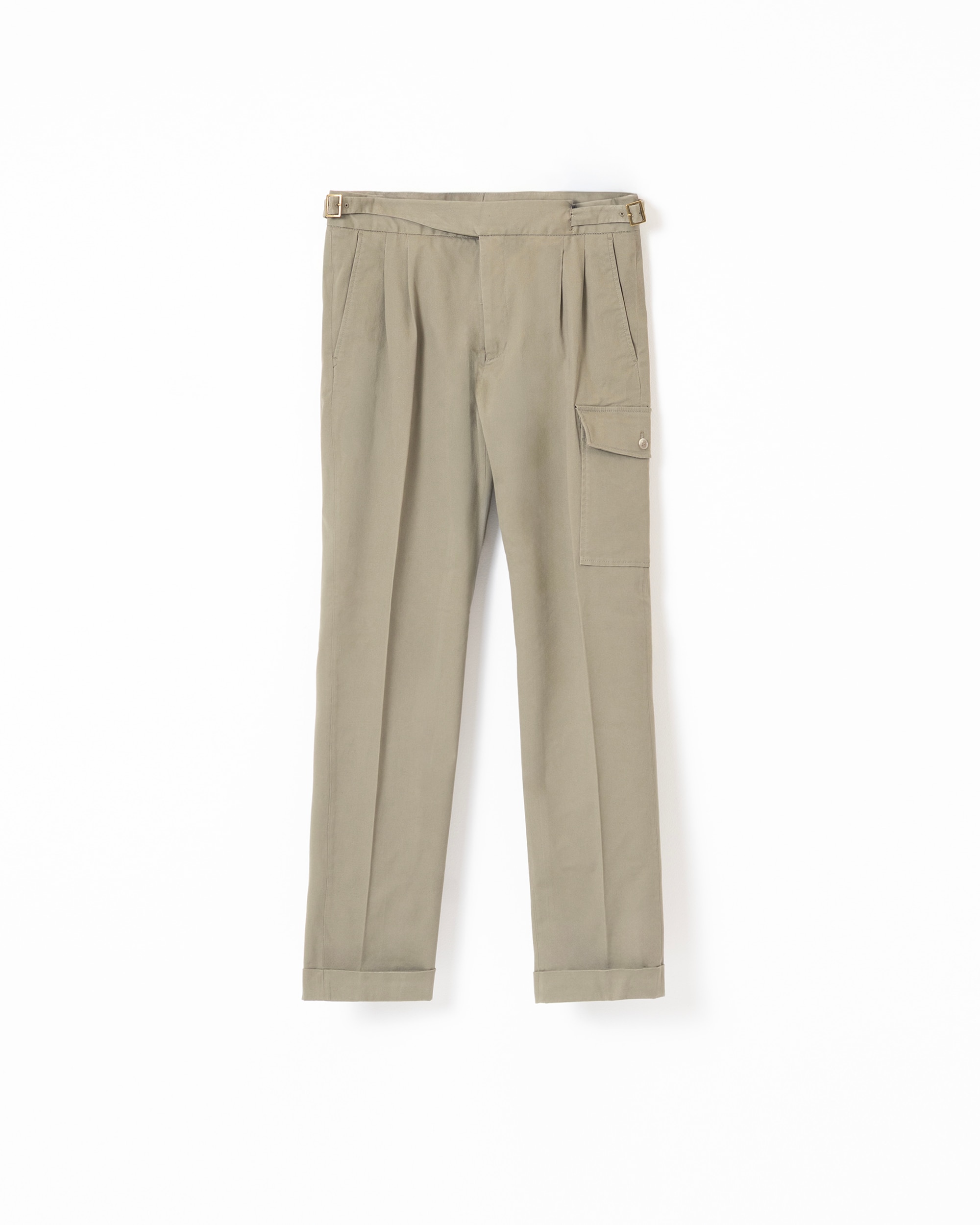 Calças Gurkha Cargo Slim Fit Caqui-5