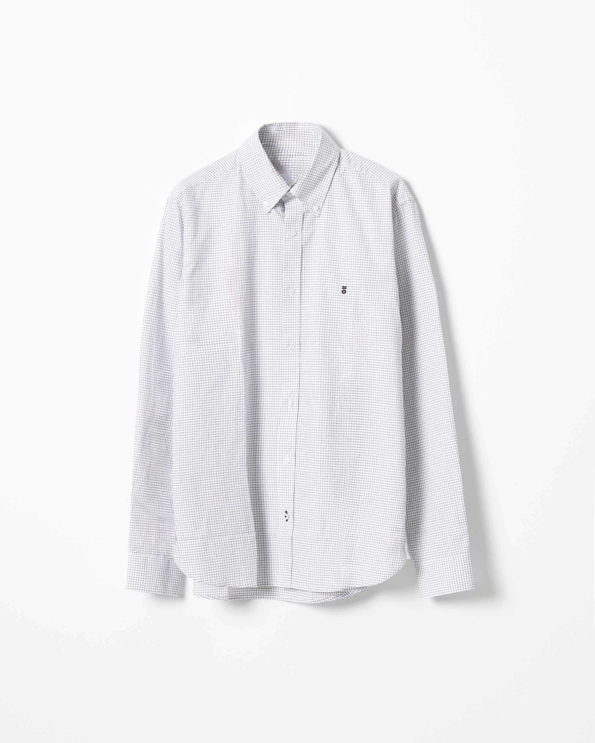 Camisa Aos Quadrados em Algodão Slim Fit Preto-5