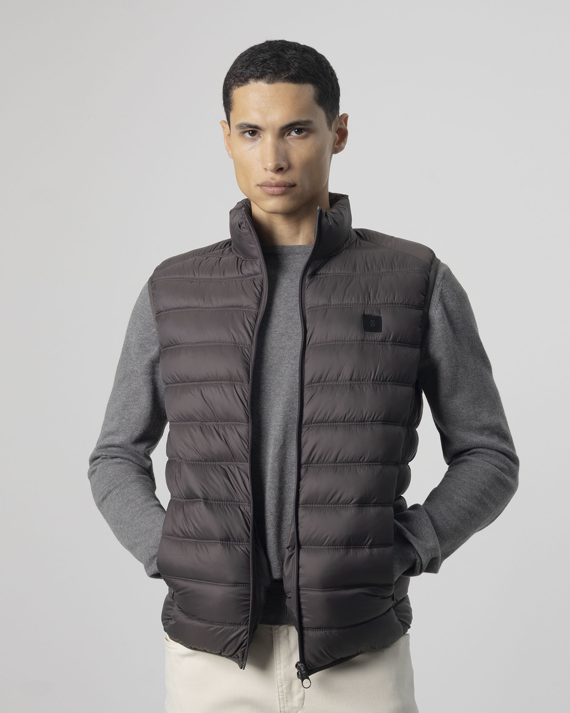 Colete Ultralight Acolchoado Cinzento-escuro-2